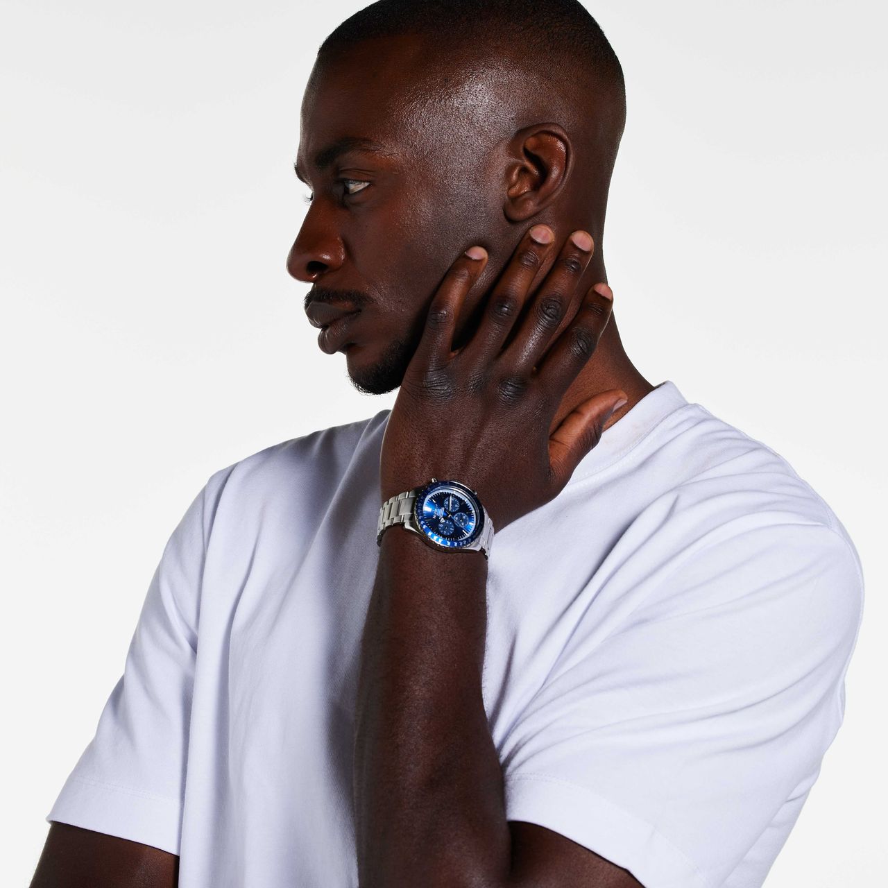 Marlow Miller chronograaf horloge met stainless steel band