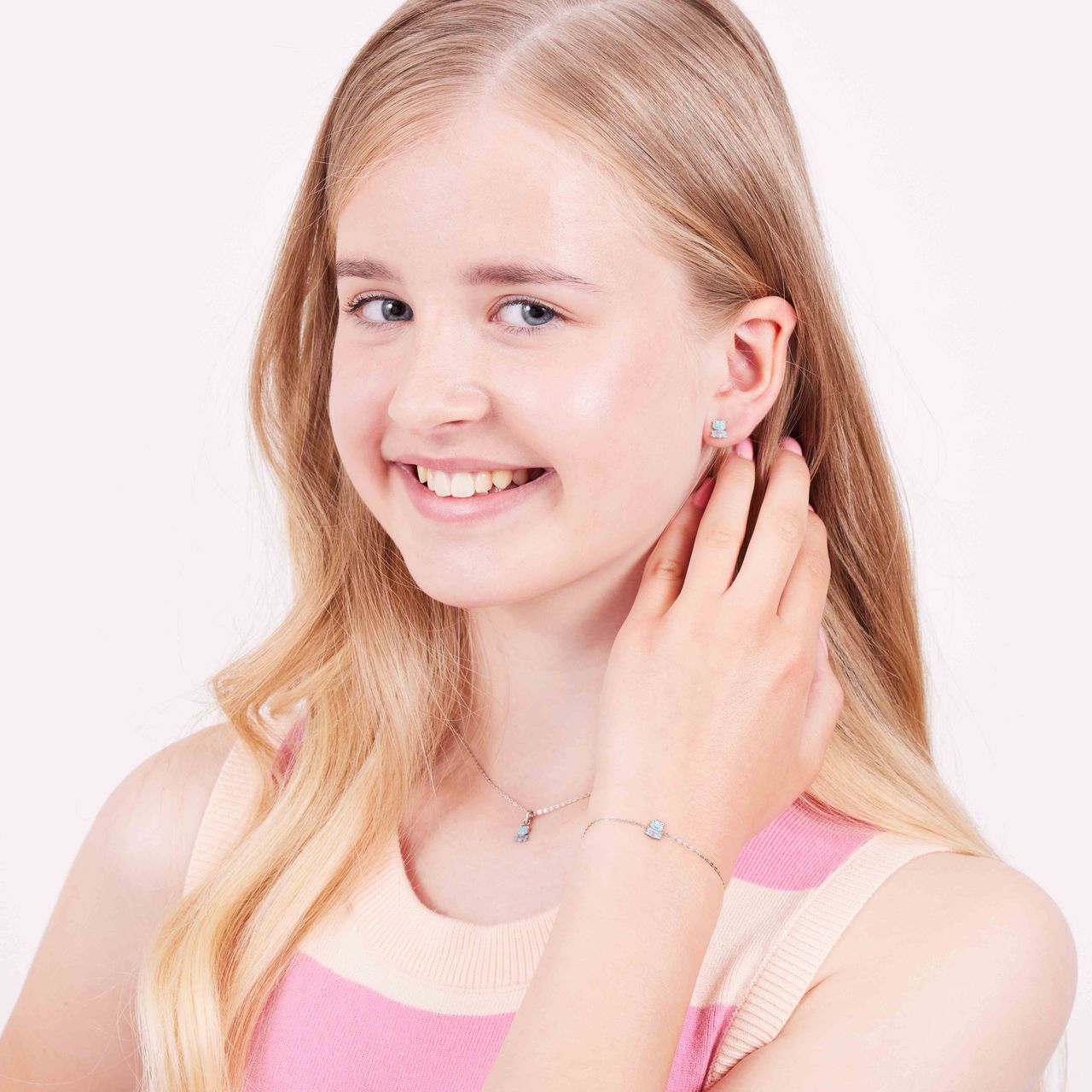 Zilveren ketting met hanger enamel kikker