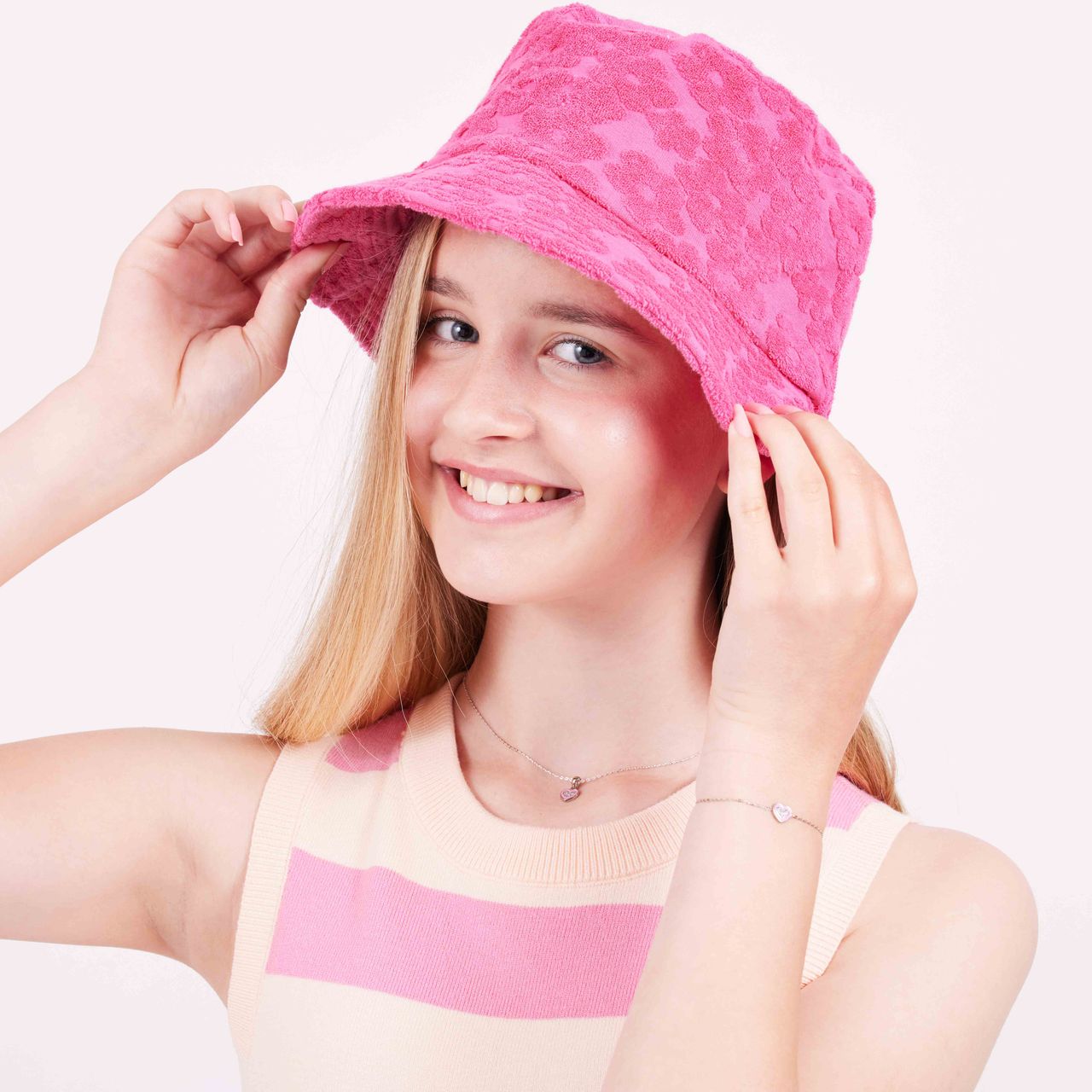 Armband, 925 Silber, Herz, Emaille, Zirkonia