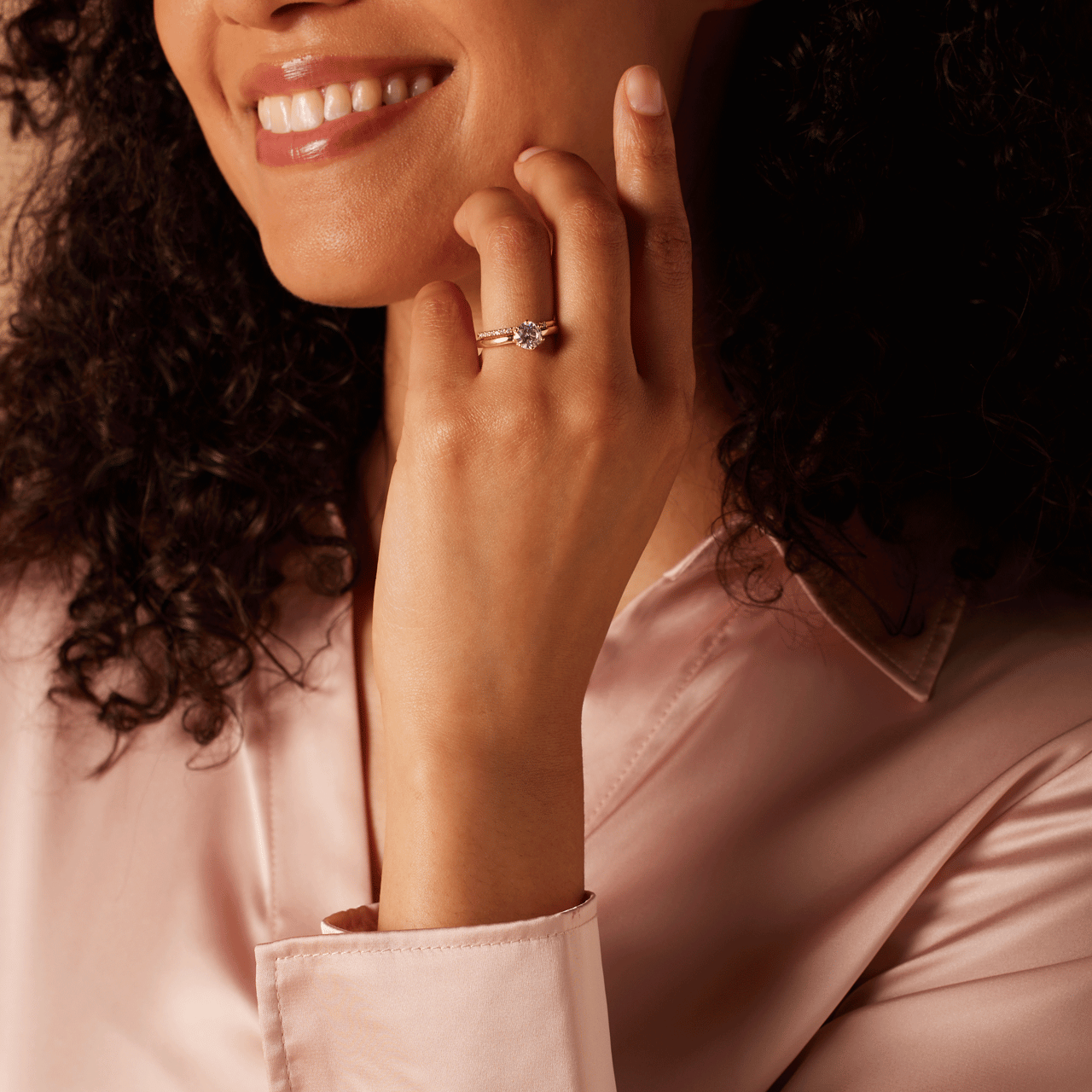 Zilveren goldplated ring met zirkonia voor dames