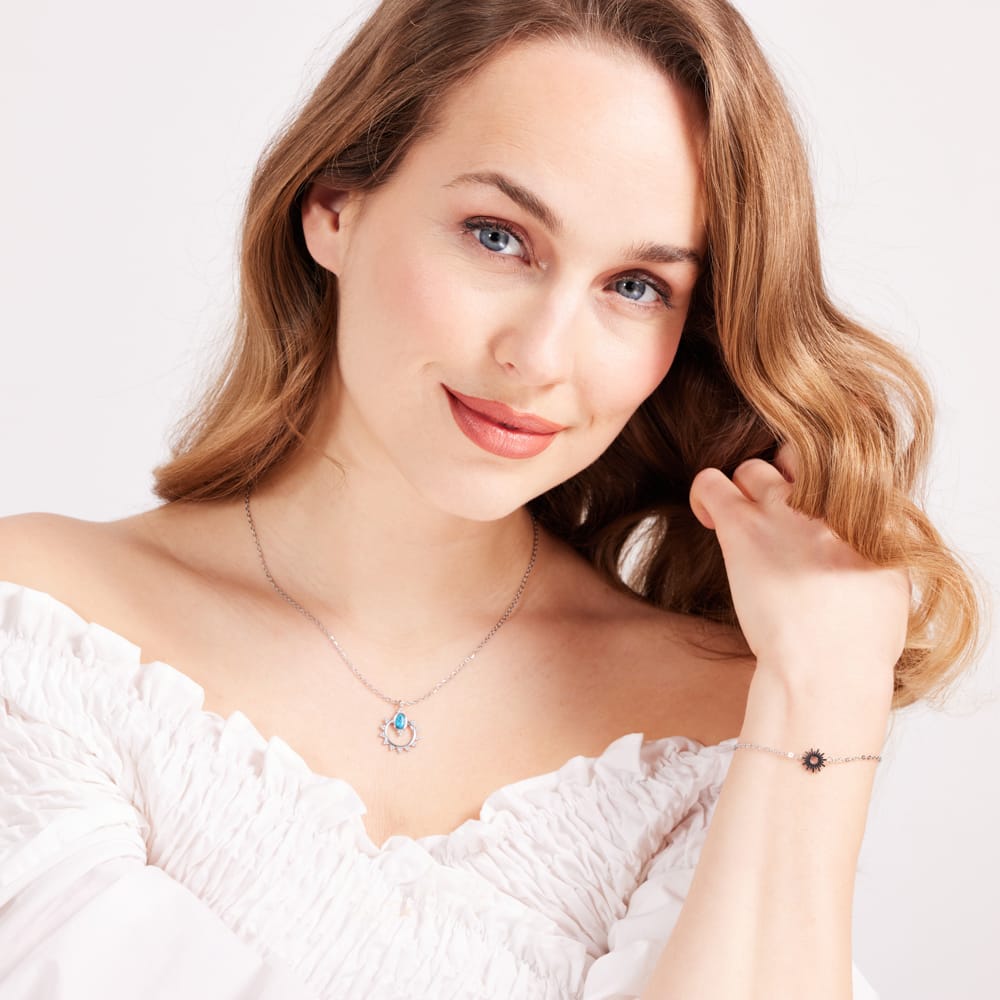 Stainless steel ketting met hanger