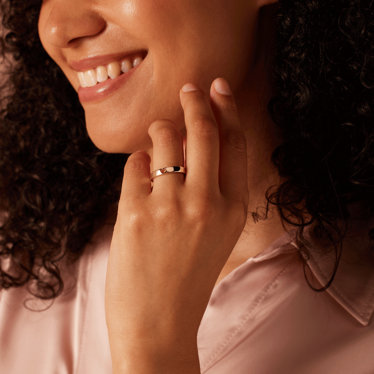 Zilveren goldplated ring hart voor dames