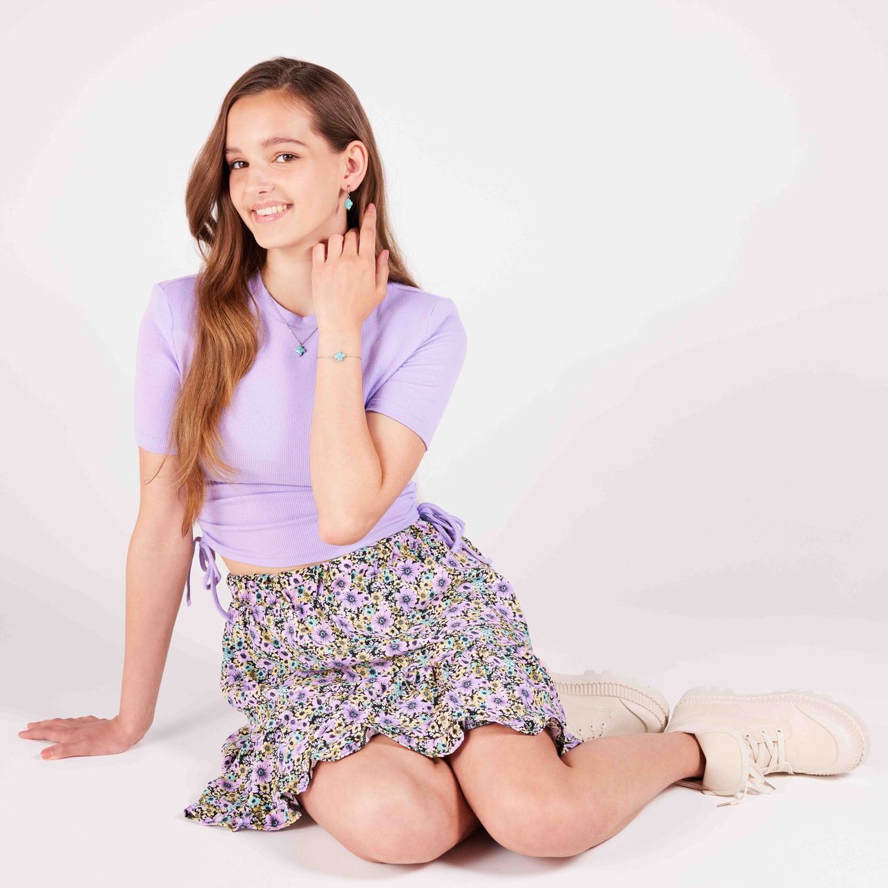 Stainless steel oorbellen met turquoise