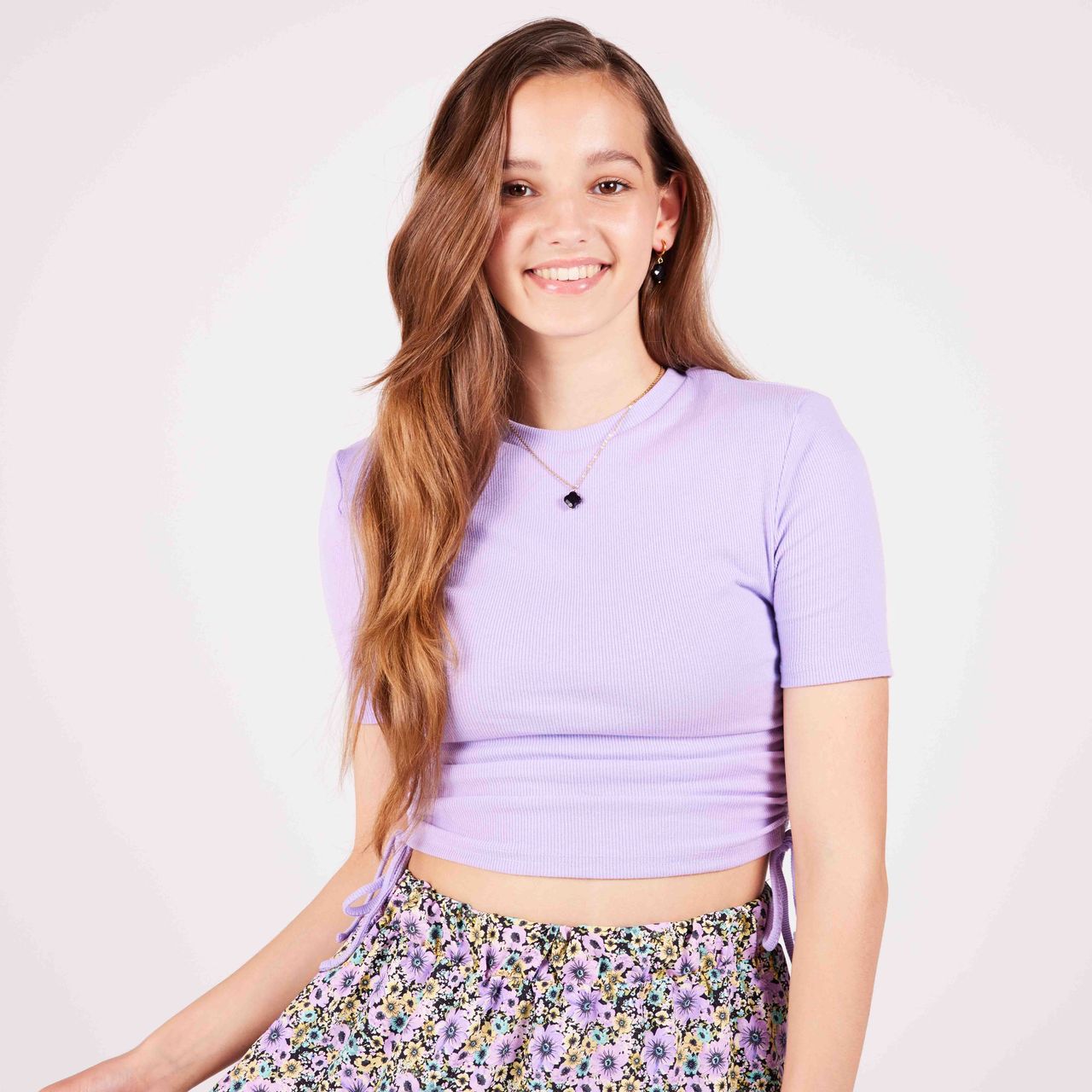 Stainless steel goldplated oorringen met hanger bloem met zwarte agaat voor dames