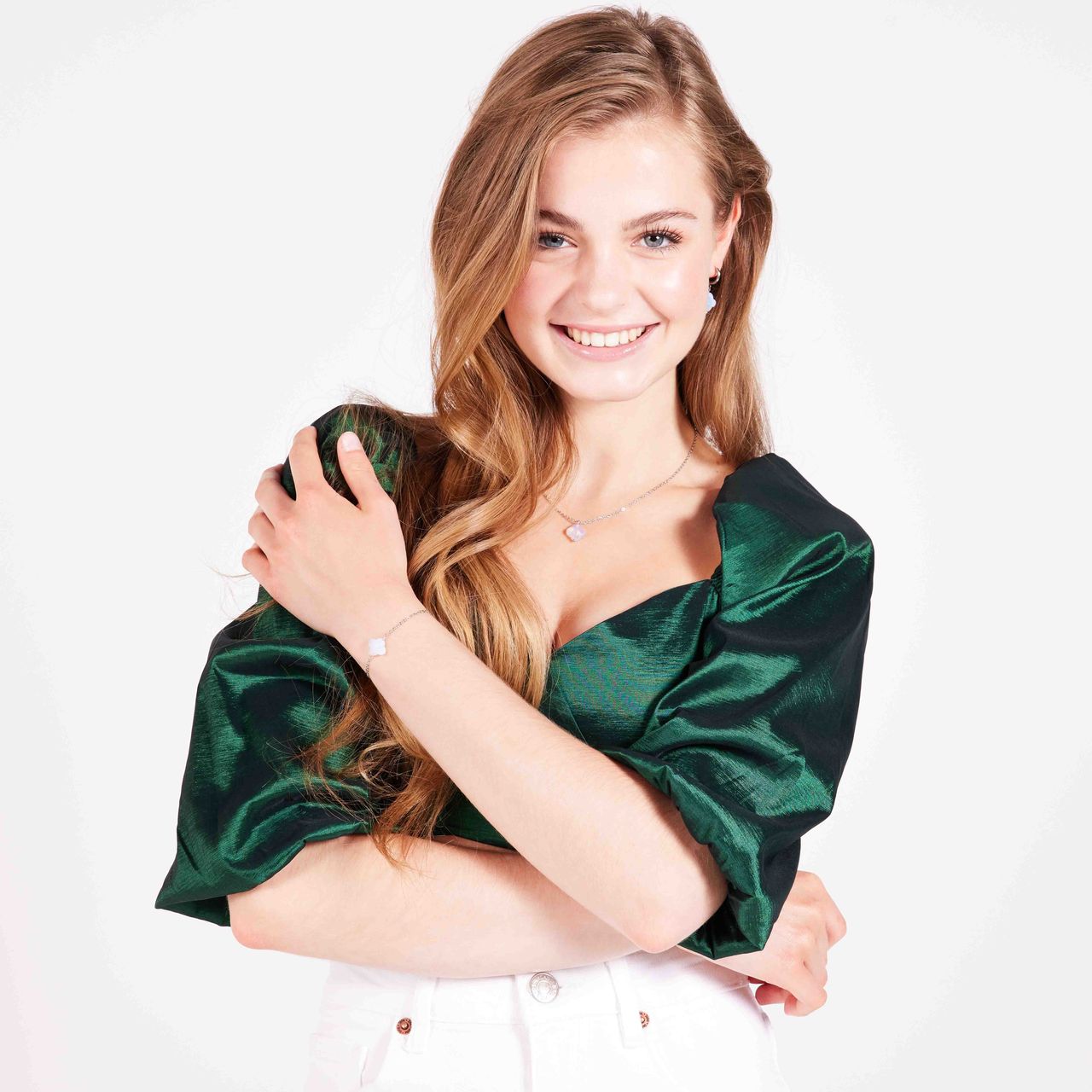 Stainless steel oorbellen met maansteen