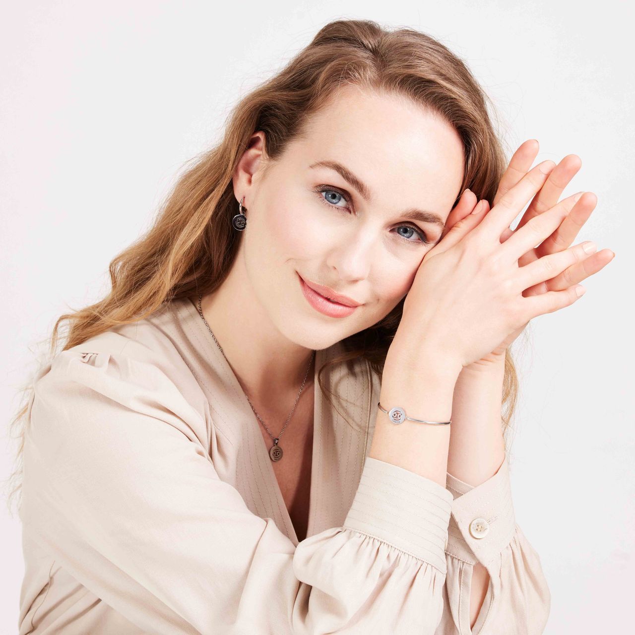 Stainless steel armband met sterrenbeeld kreeft