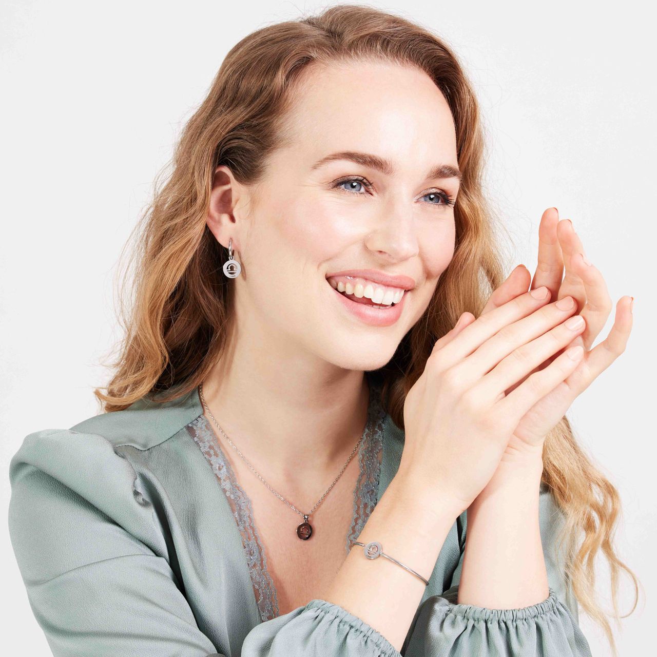 Stainless steel armband met sterrenbeeld weegschaal