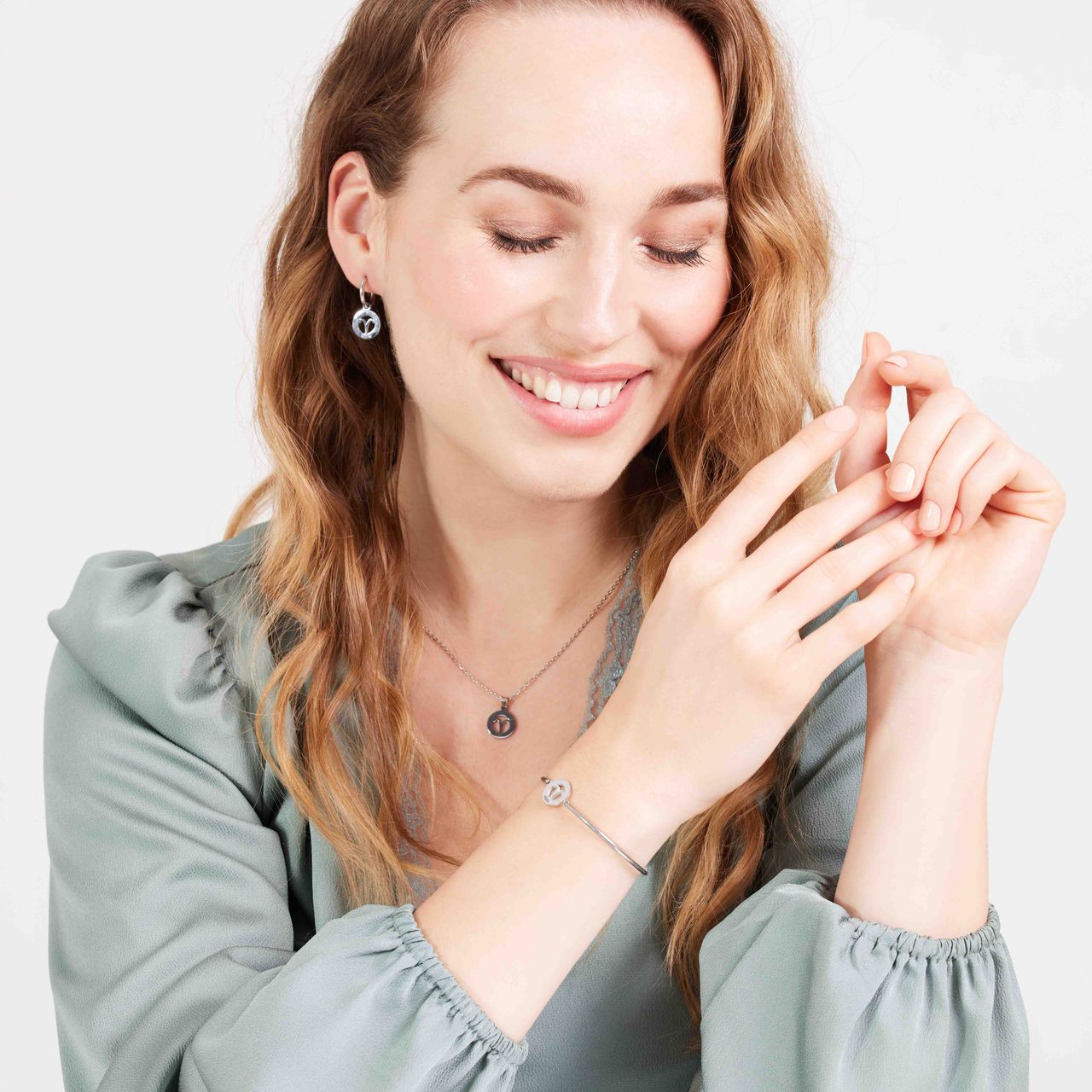 Stainless steel ketting met sterrenbeeld ram