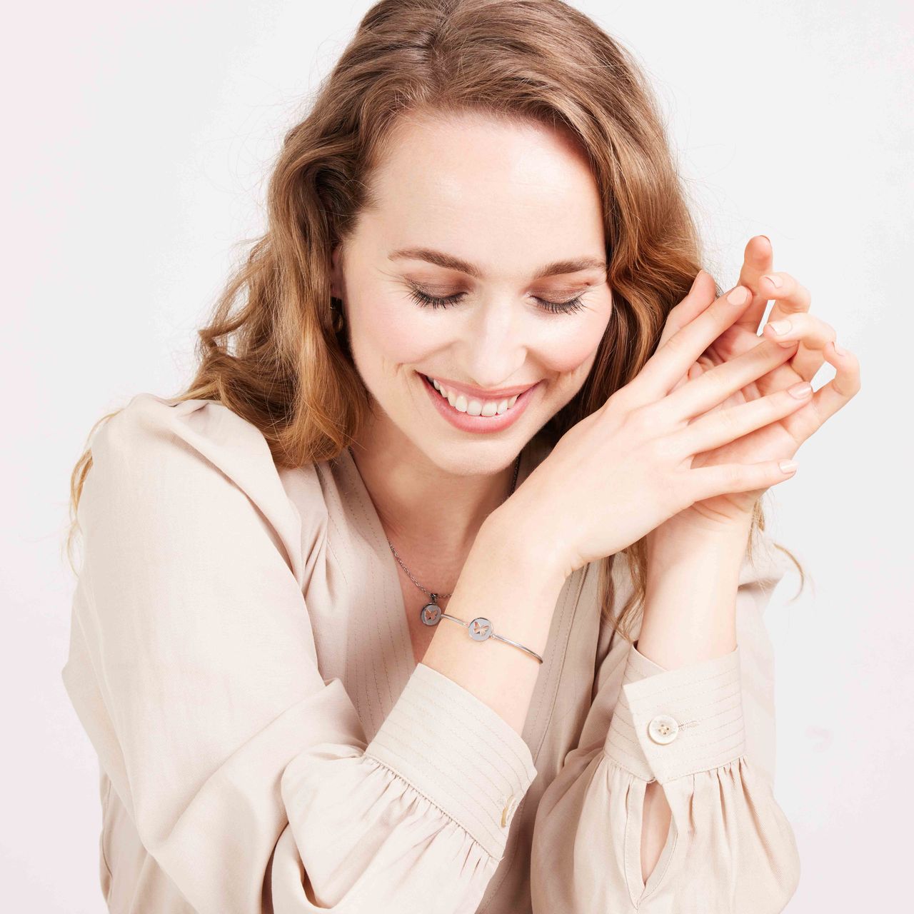 Stainless steel ketting met hanger munt