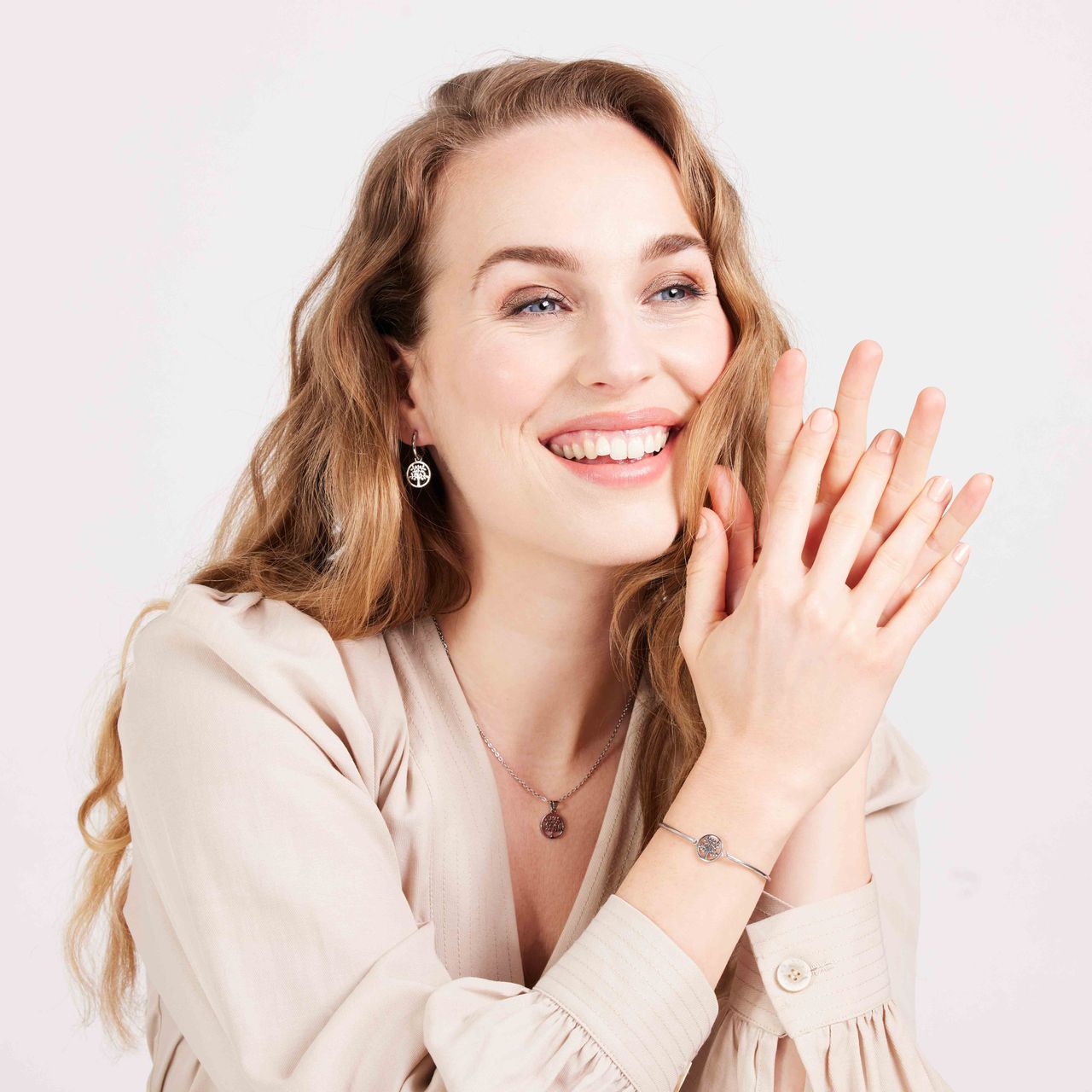 LivLiv stainless steel ketting met hanger levensboom voor dames