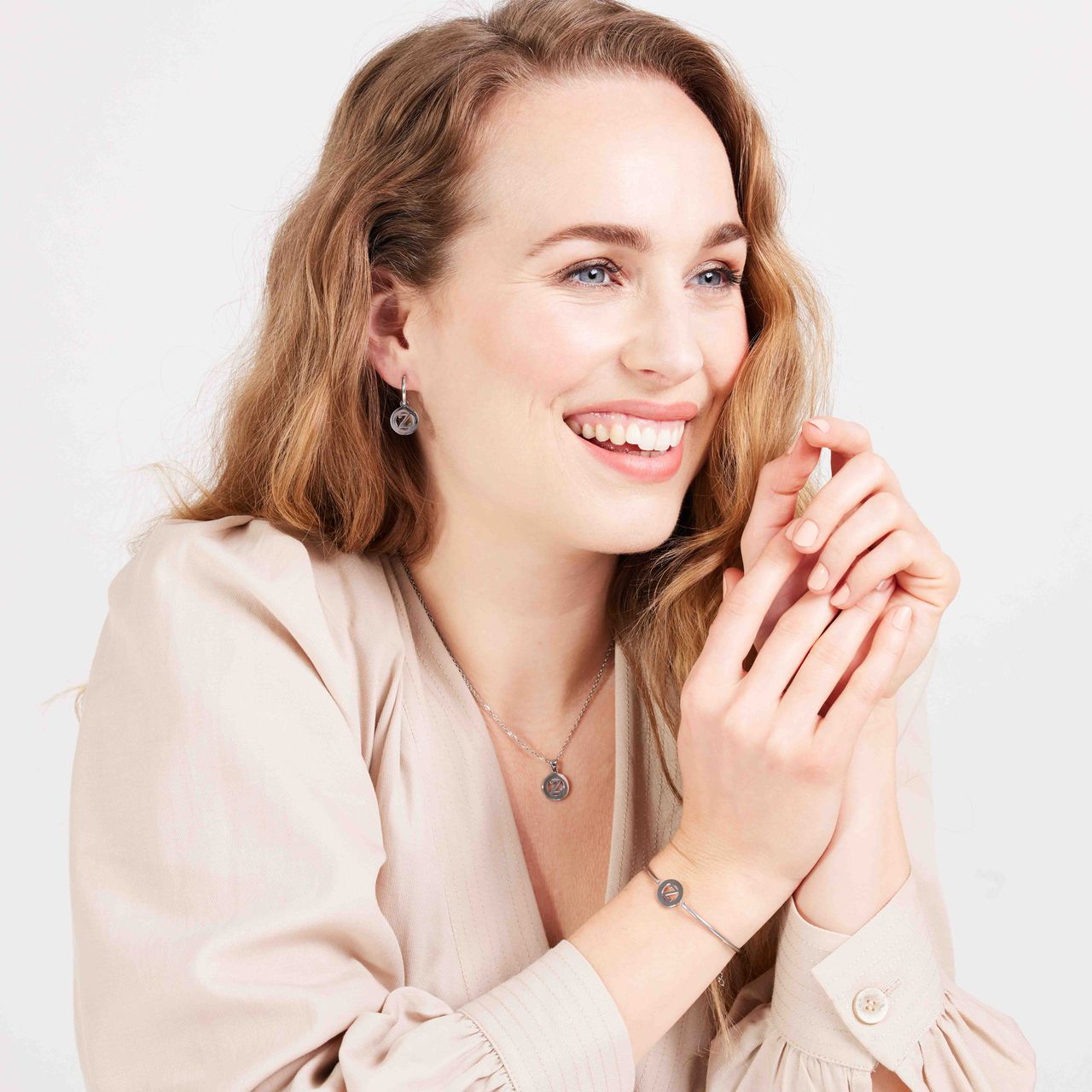 Stainless steel ketting met letter - Z