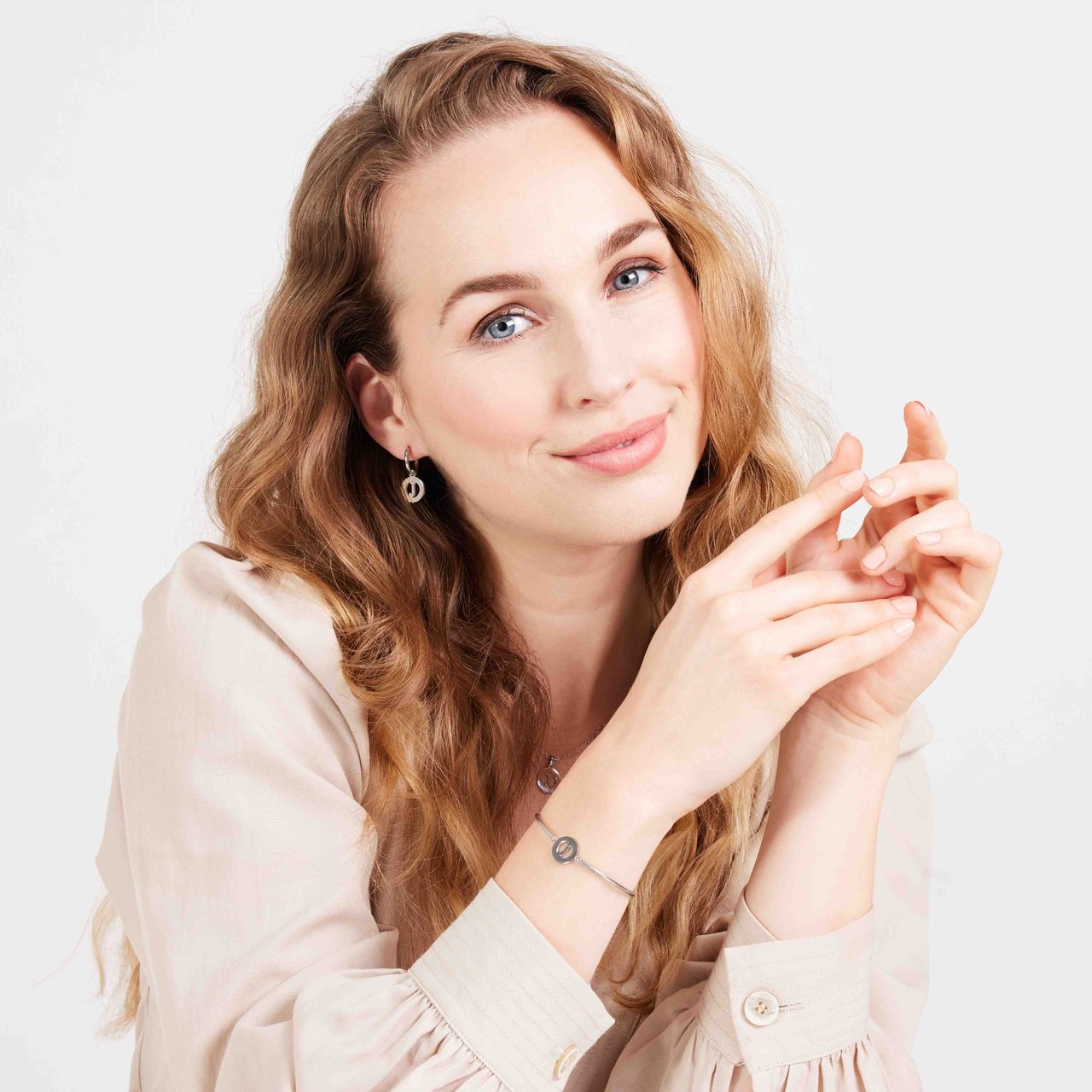 Stainless steel ketting met letter - J