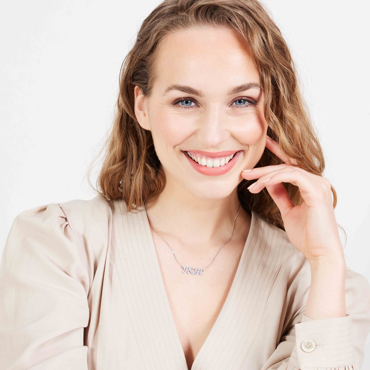 Gerecycled zilveren platina ketting