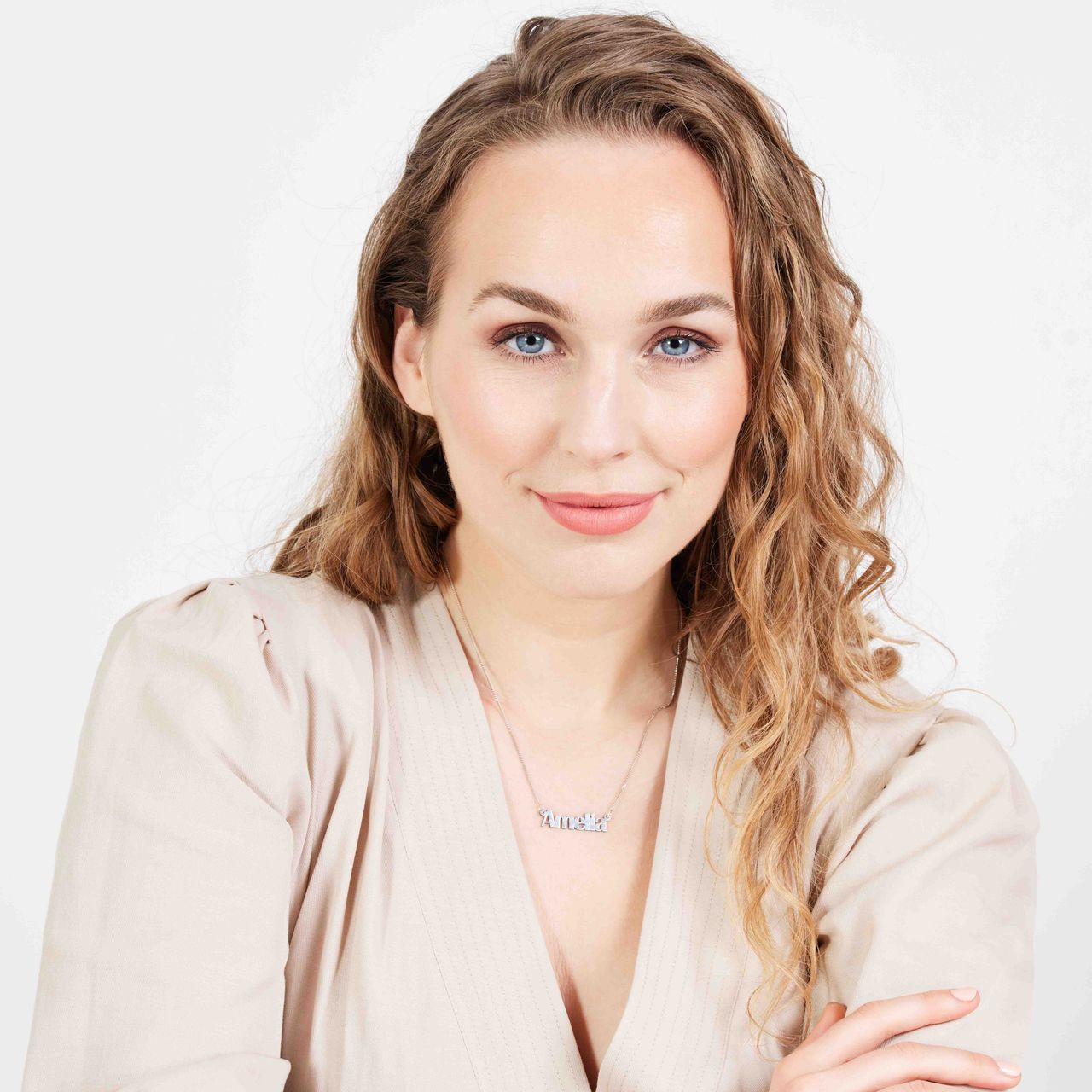 Gerecycled zilveren platinaplating naamketting