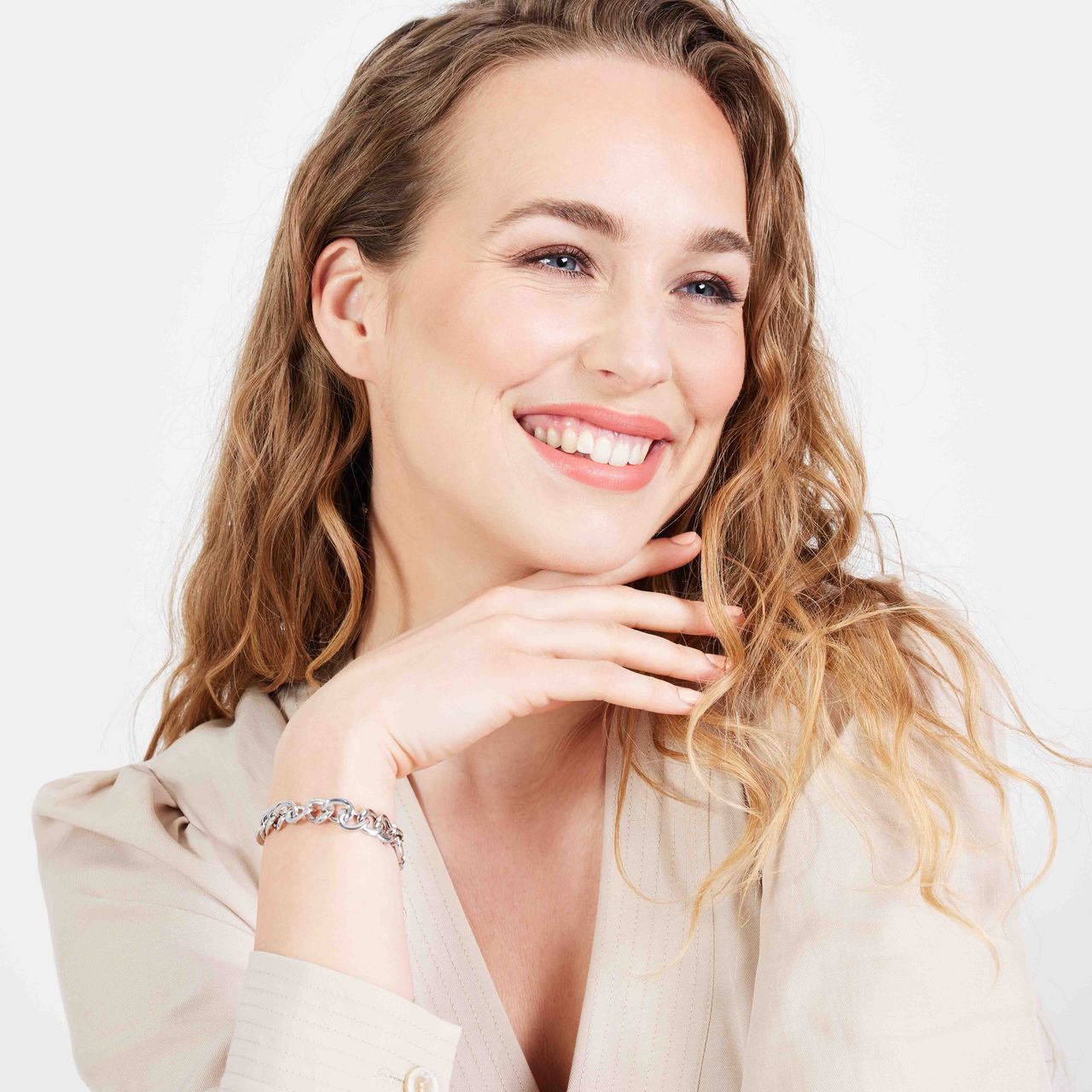 Gerecycleerd zilveren armband gourmet
