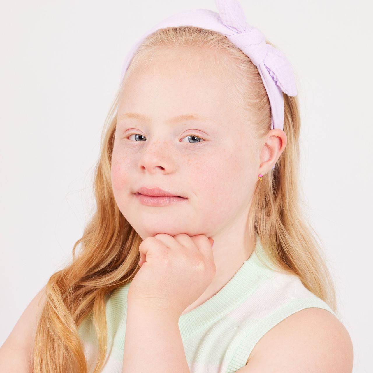 Tiny tips stainless steel goldplated oorbellen roze ijsjes