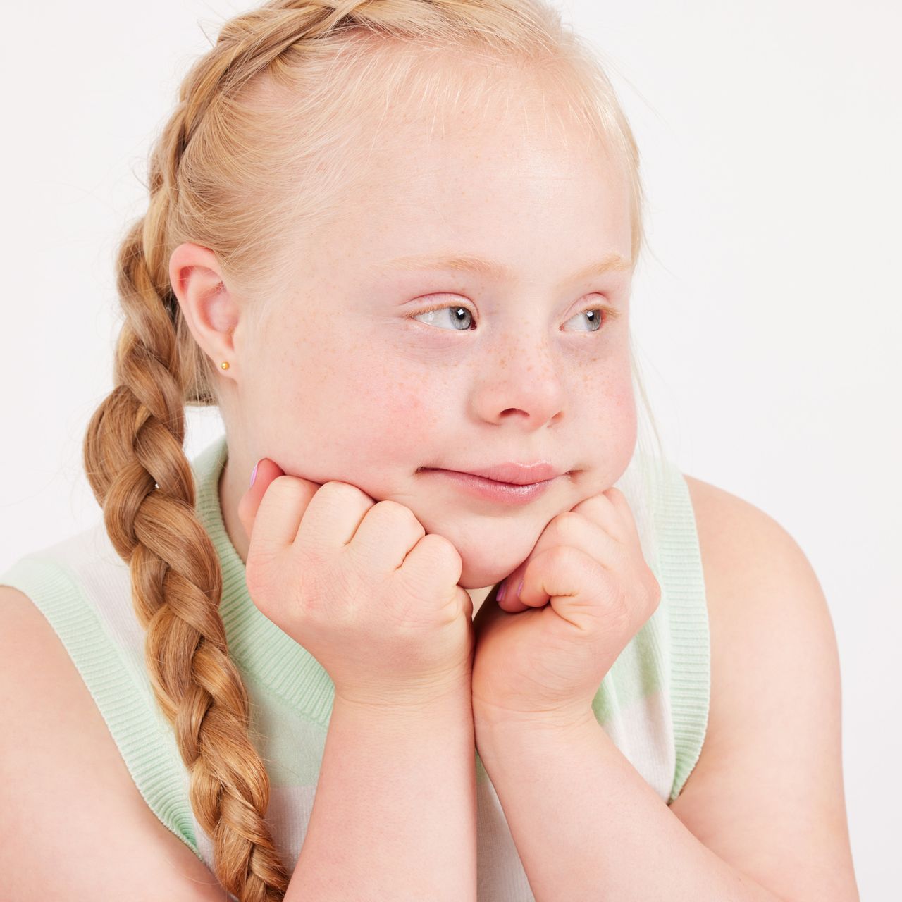 Tiny Tips stainless steel goldplated oorbellen bol 3mm