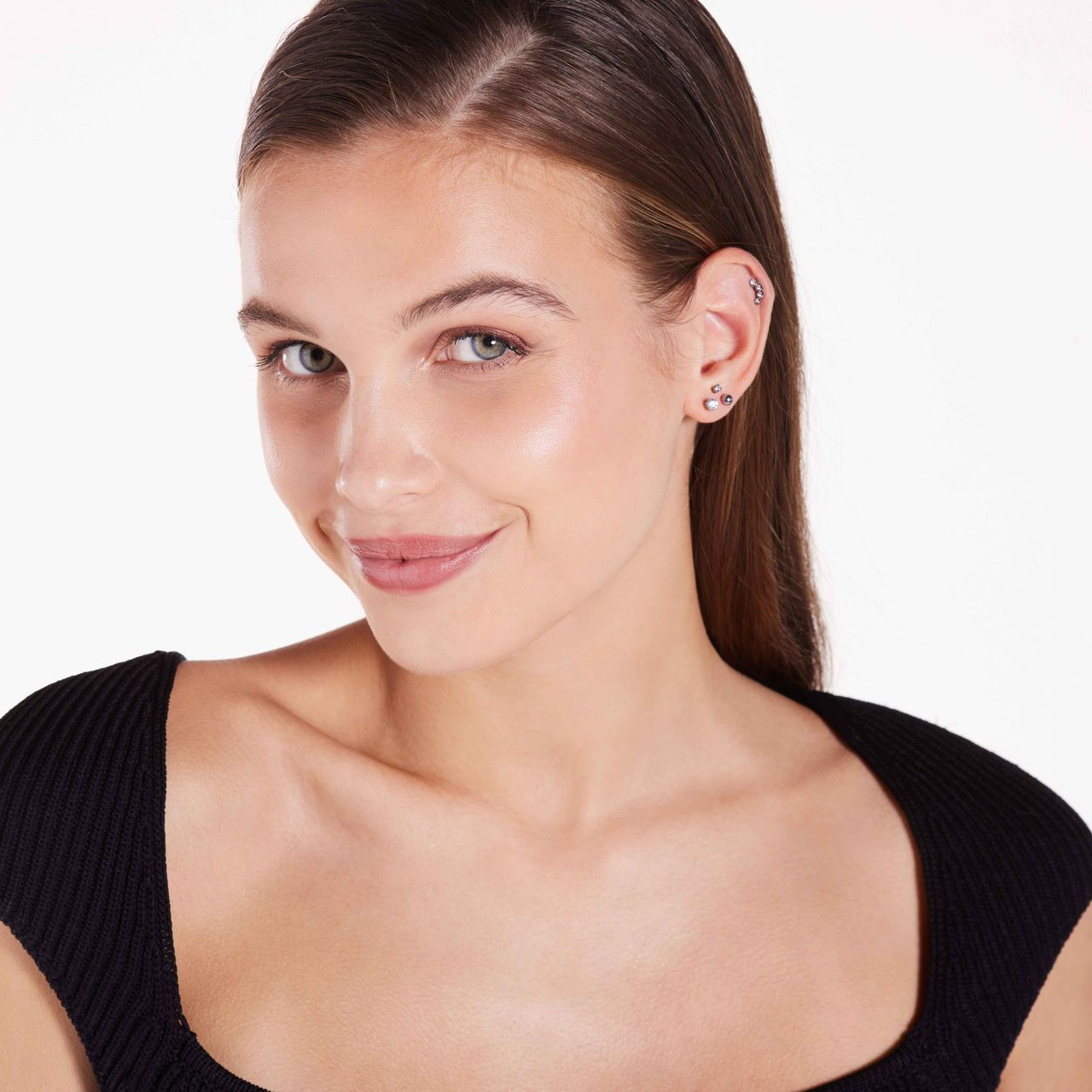 Studex stainless steel schietoorbel zirkonia 4mm 113