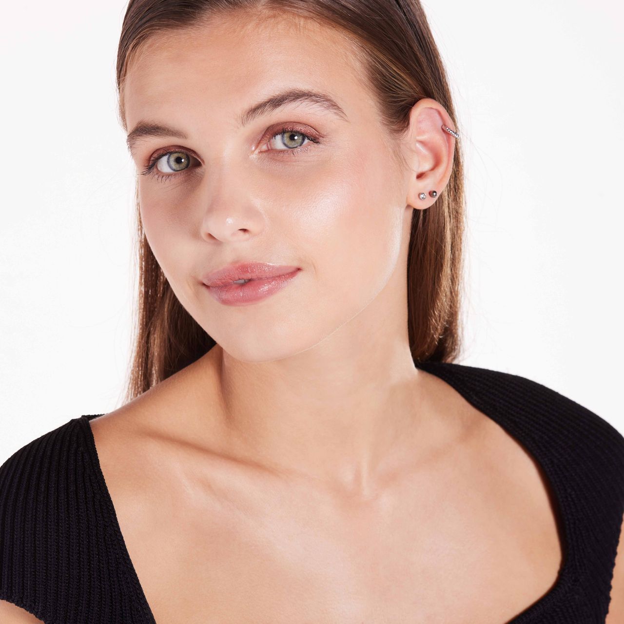 Studex stainless steel schietoorbel barbell kristal 183