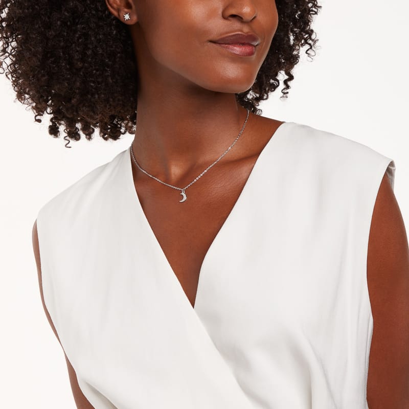 Stalen oorbellen met ster