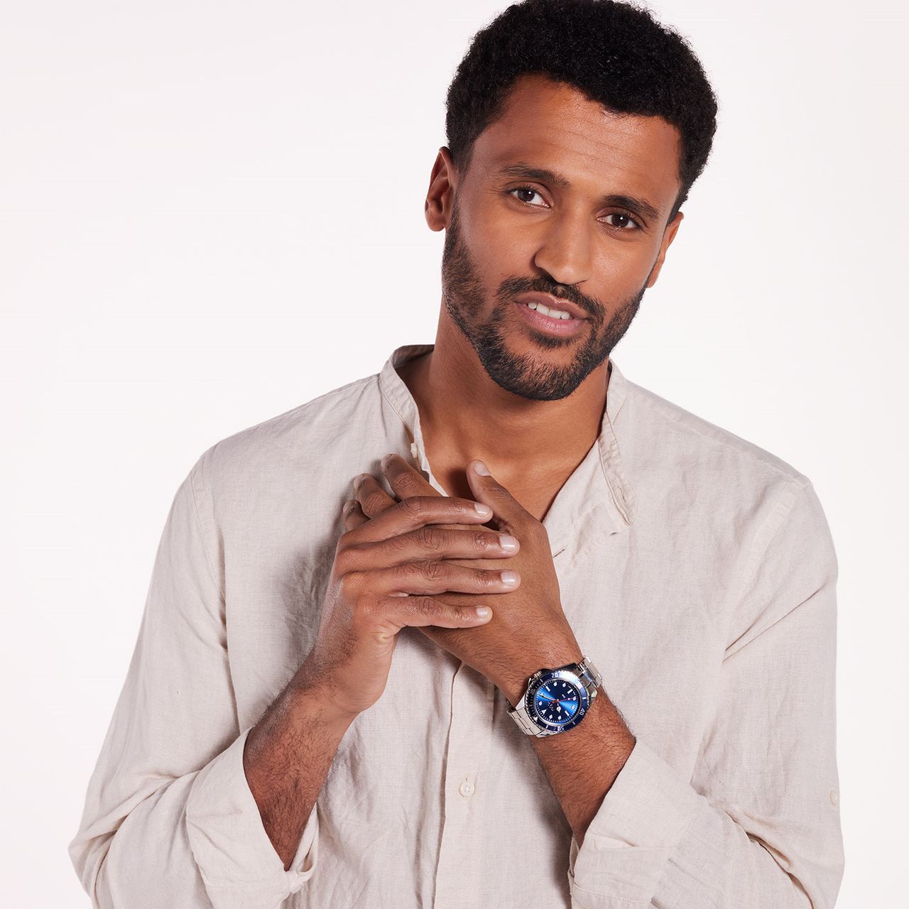 Regal Uhr für Herren mit Armband aus Edelstahl