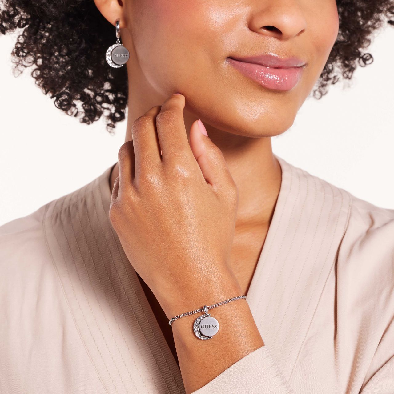 Guess stainless steel armband MOON PHASES