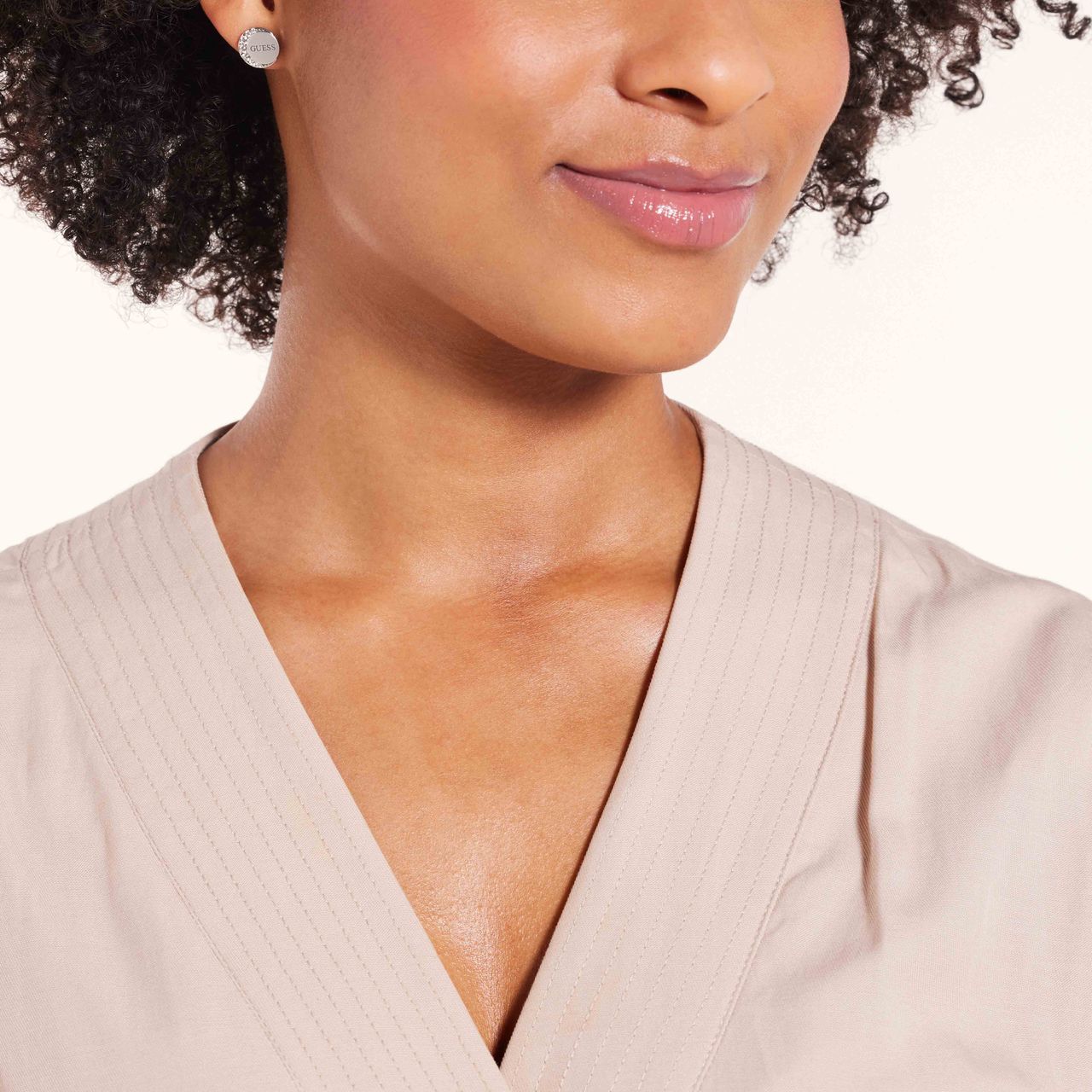 Guess stainless steel oorknoppen MOON PHASES