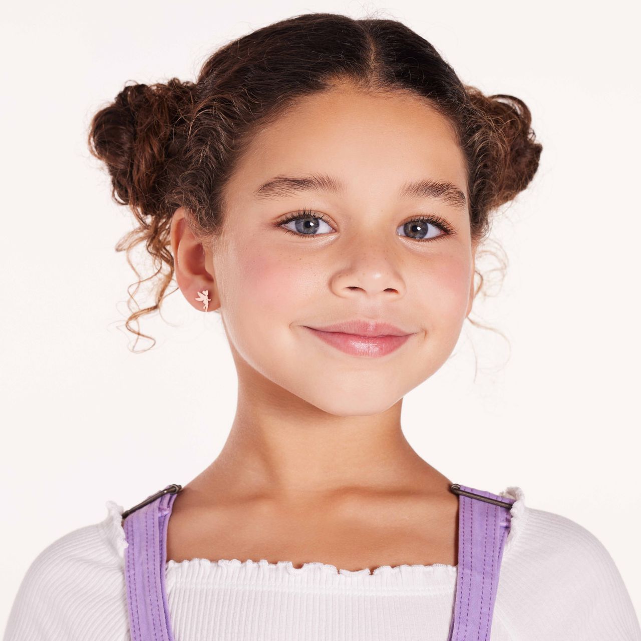 Disney stainless steel roseplated Tinkerbell oorknoppen met ster