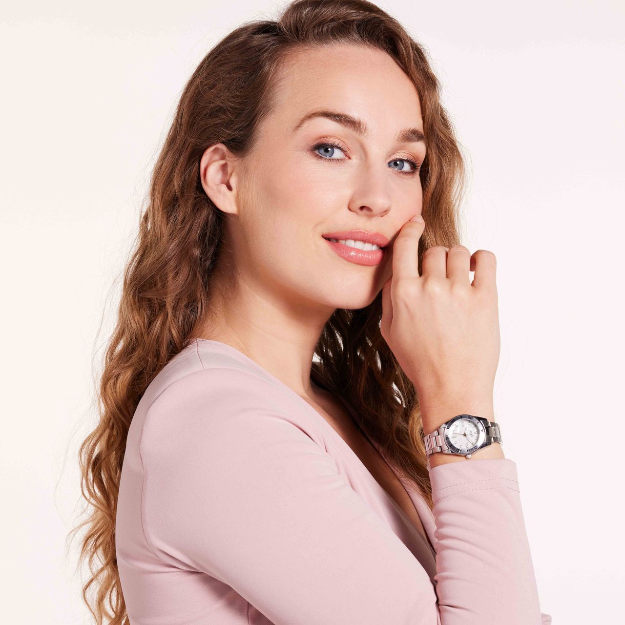 Regal Damen-Armbanduhr mit Armband aus Edelstahl