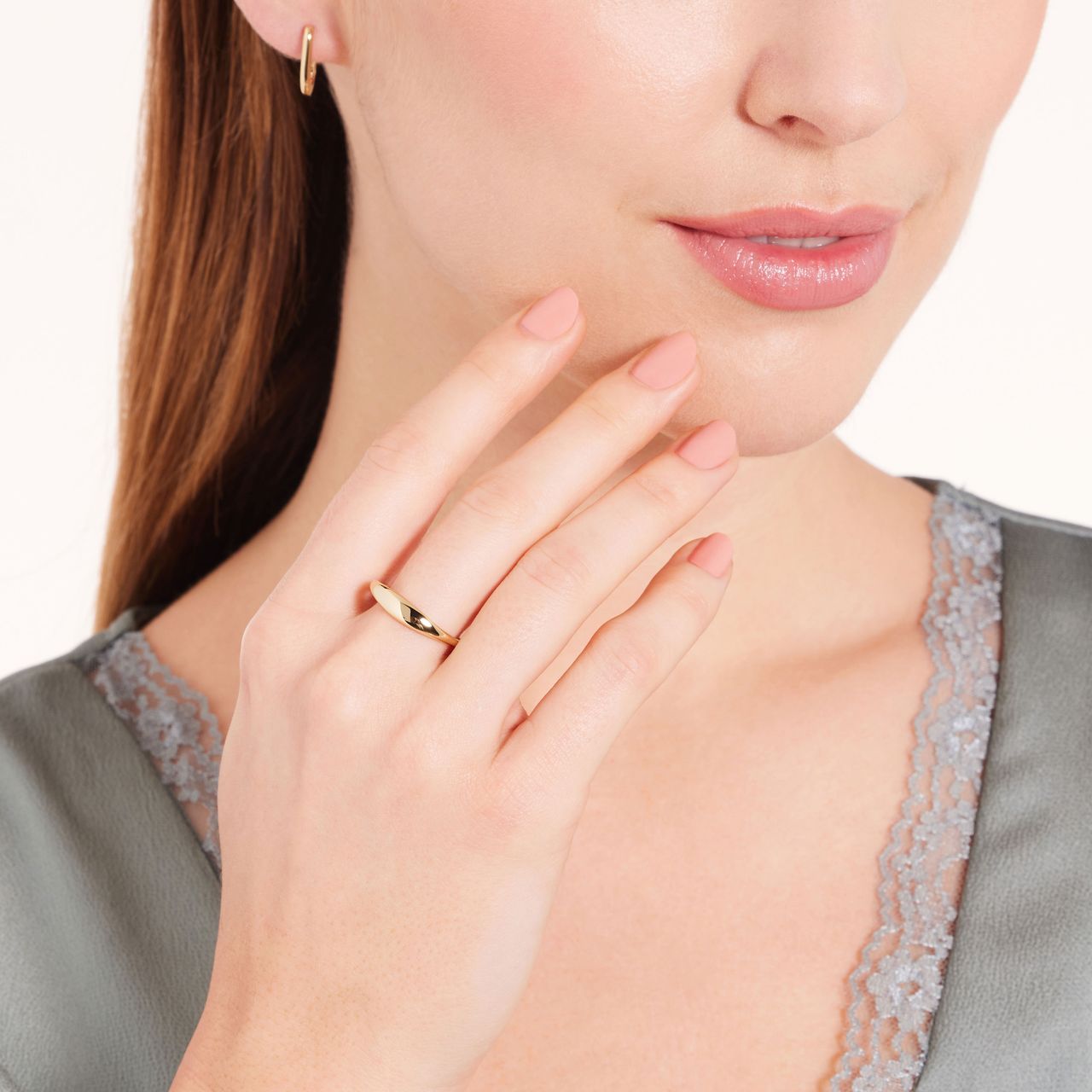 Zilveren goldplated ring voor dames