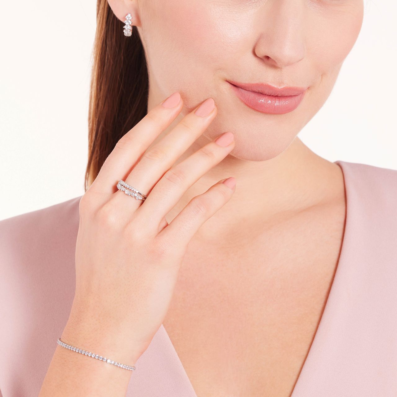 Zilveren ring zirkonia