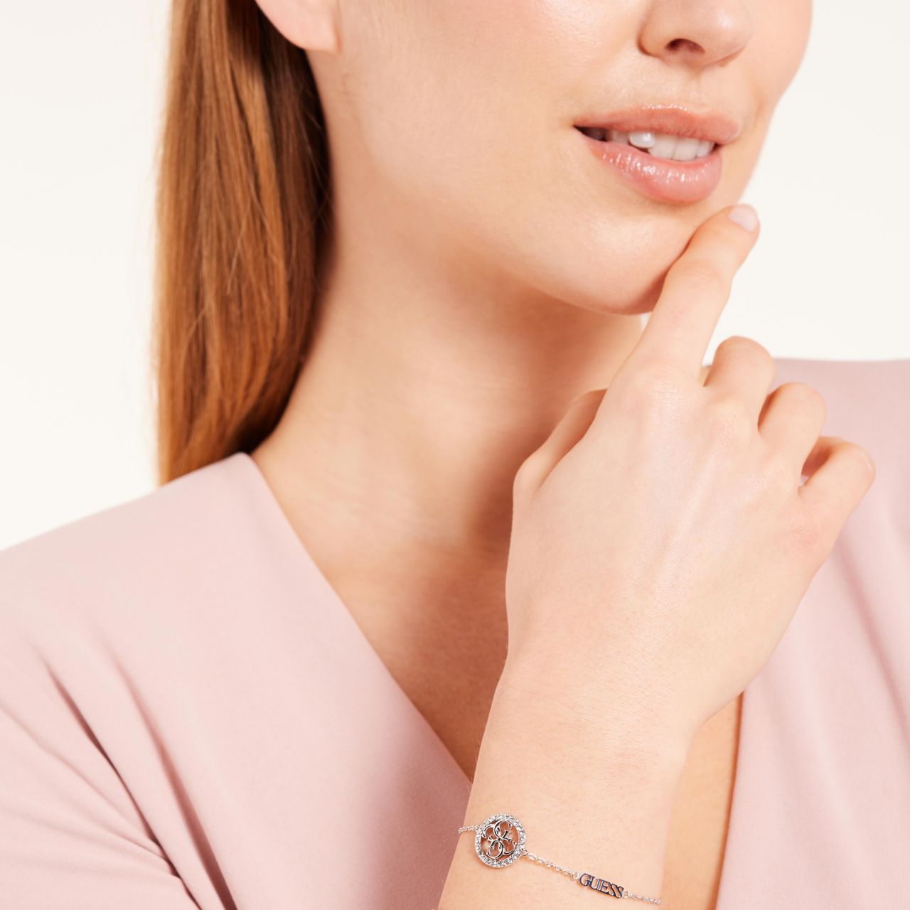 Guess stalen armband LIFE IN 4G