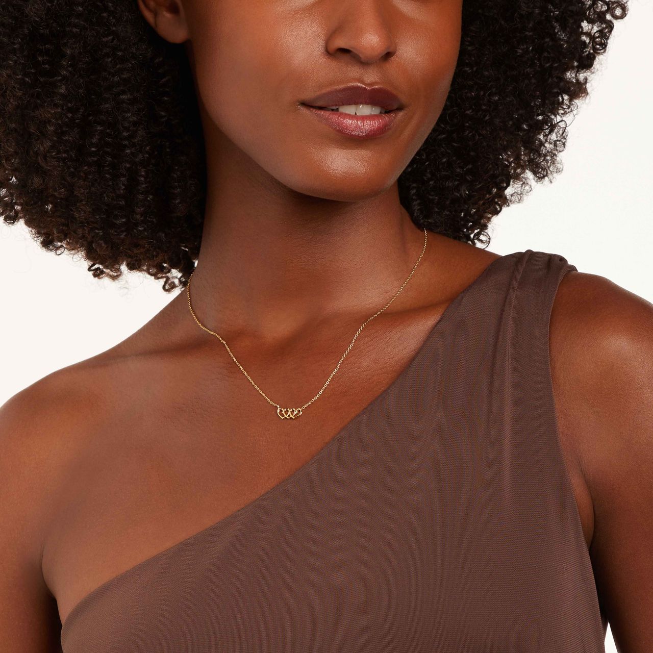 Zilveren goldplated ketting met hanger hart voor dames