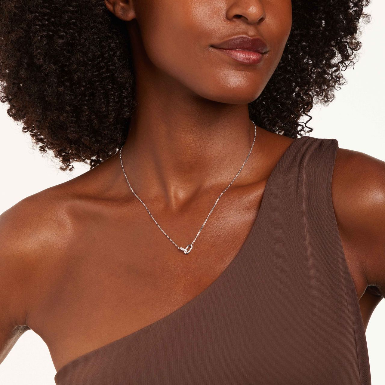 Zilveren ketting met hanger zirkonia