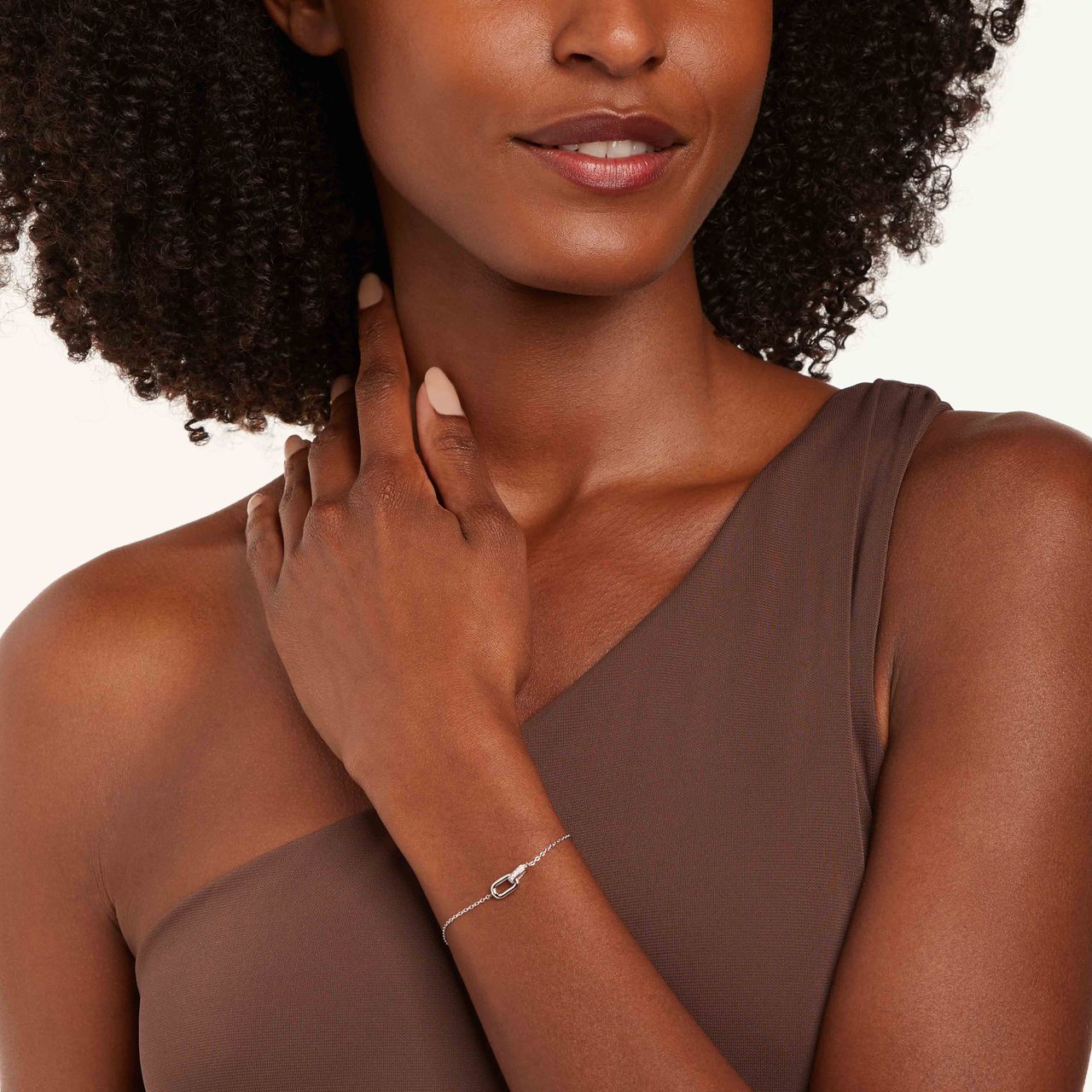 Zilveren armband schakels zirkonia