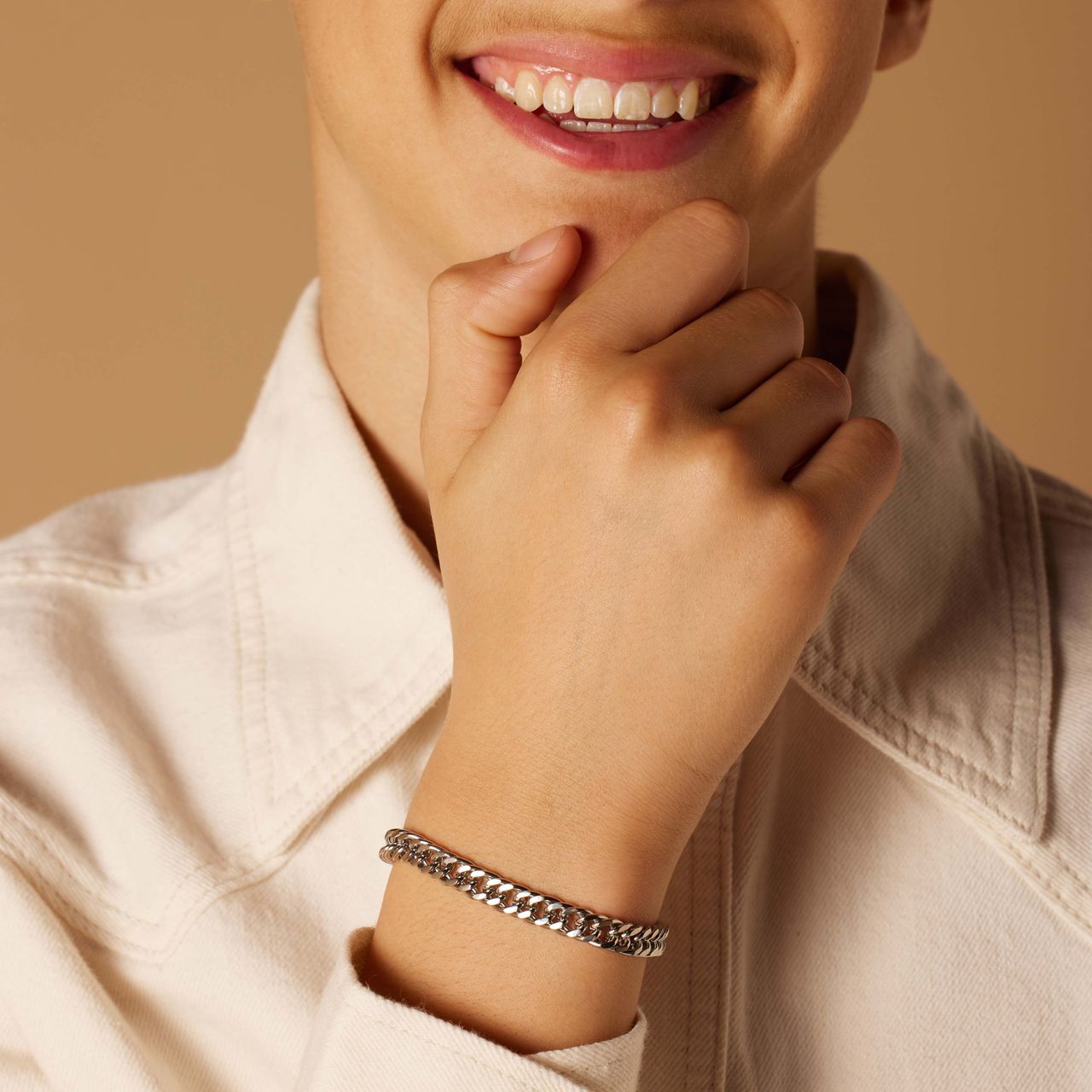 Stainless steel gourmet armband