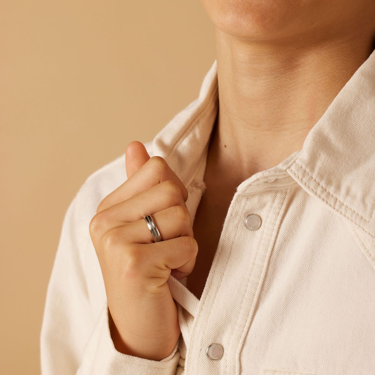 Stainless steel ring kabel