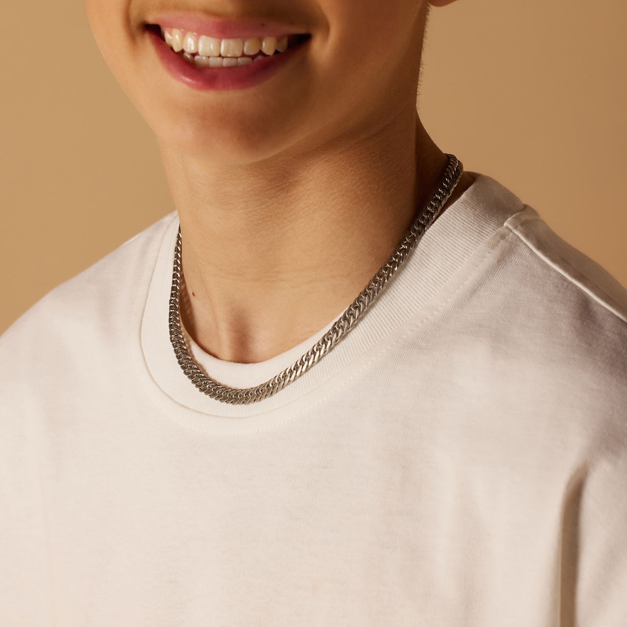 Stainless steel schakelketting gourmet voor kinderen