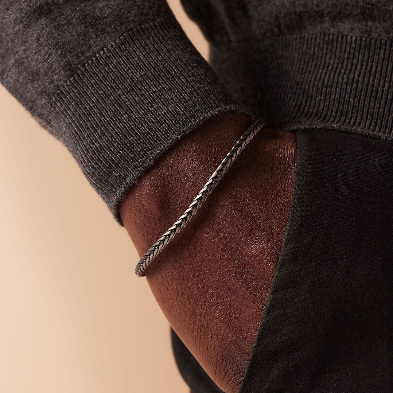 Stainless steel armband 3,8mm