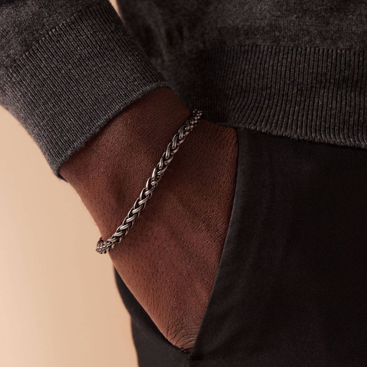 Stainless steel armband 5mm