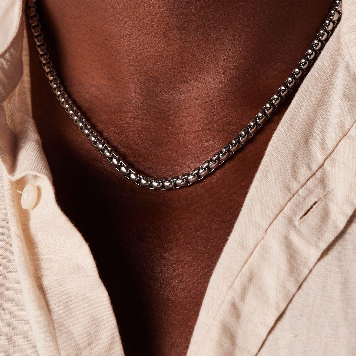 Stainless steel schakelketting 5mm