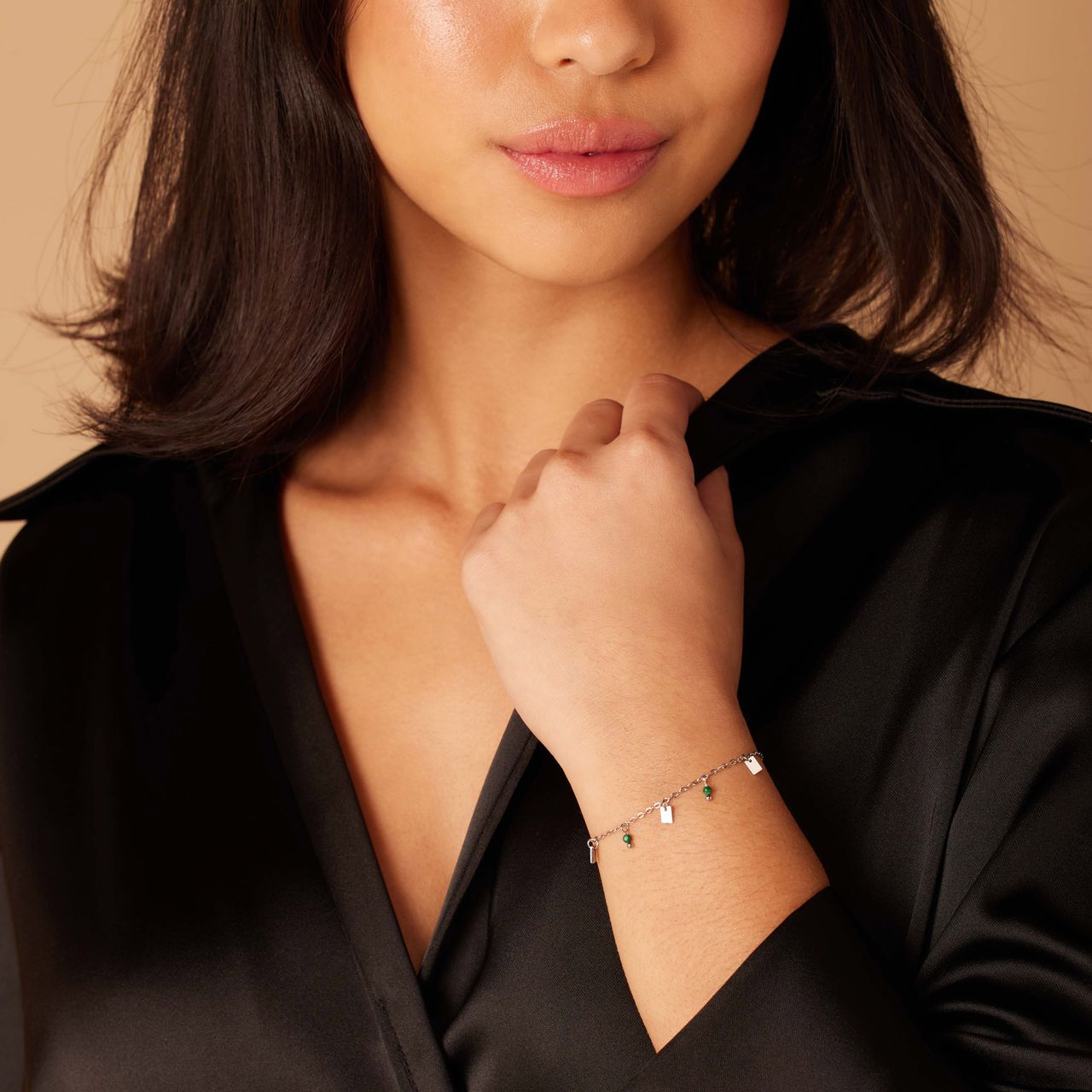 Stainless steel armband met blue lace agaat