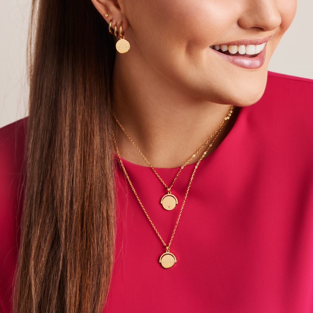 Stalen goldplated ketting met I am enough