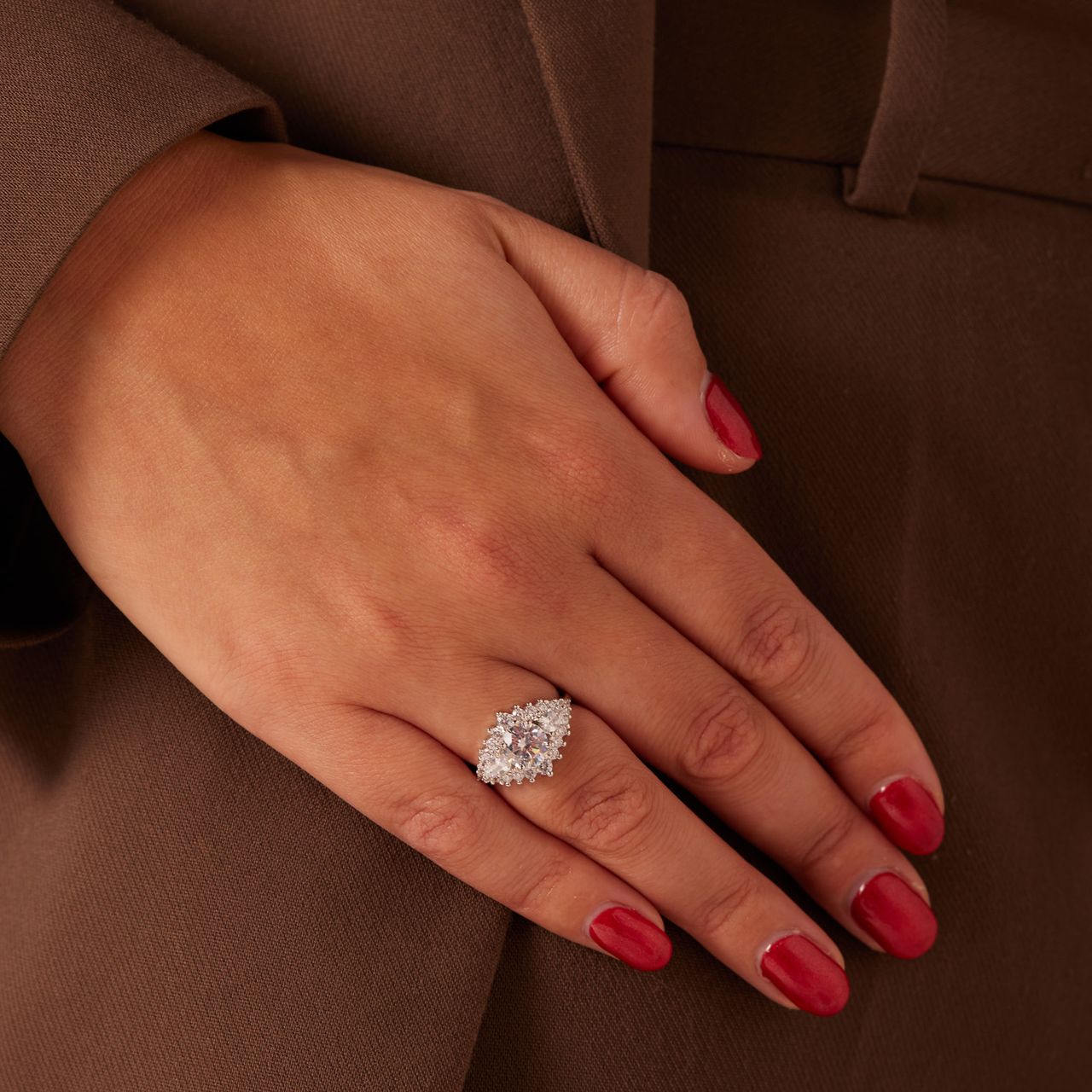 Ring aus 925 Silber mit Zirkonia