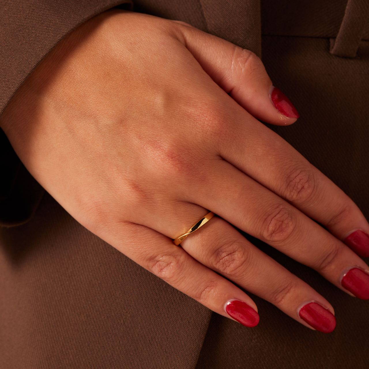 Vergoldete Ring, 925 Silber, Drehoptik