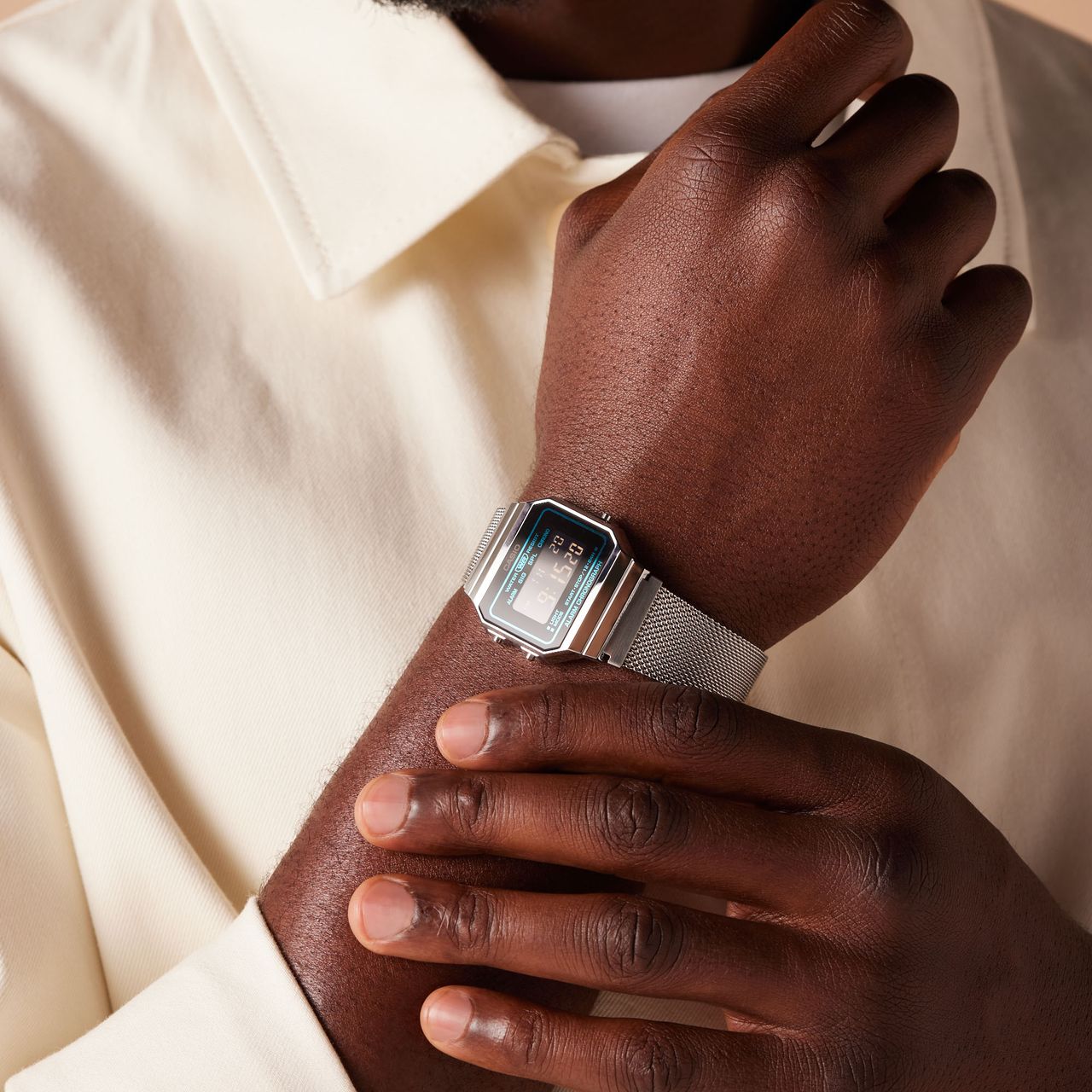 Casio Digitaal Horloge Zilverkleurig A700WEMS-1BEF