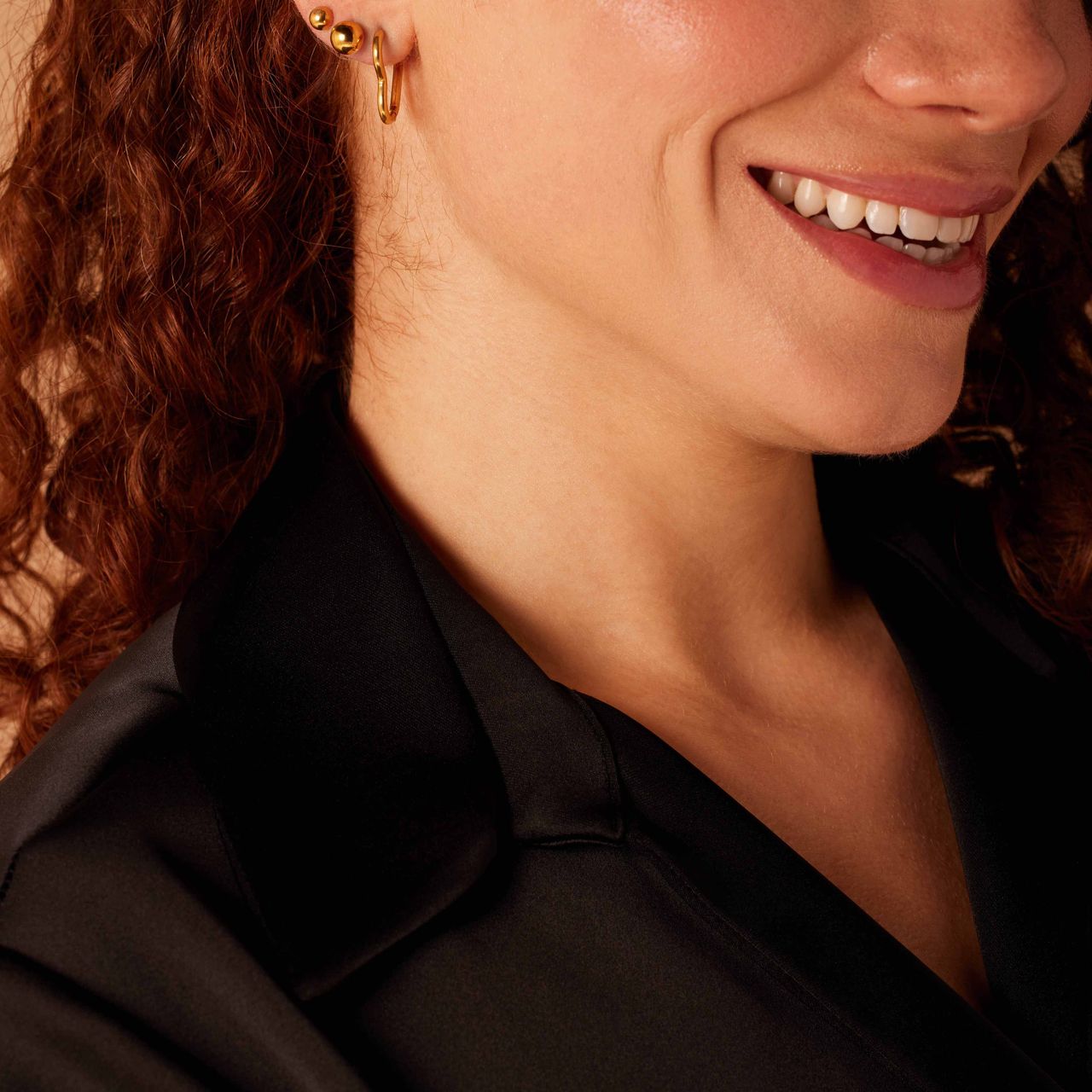 Stainless steel goldplated oorknoppen 7mm