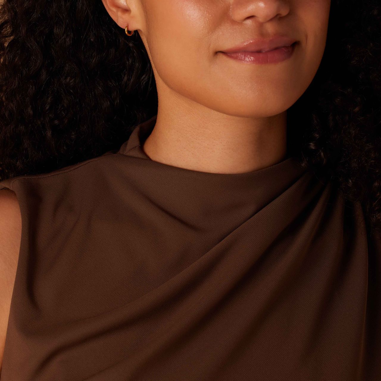 Stainless steel goldplated oorringen 10mm voor dames