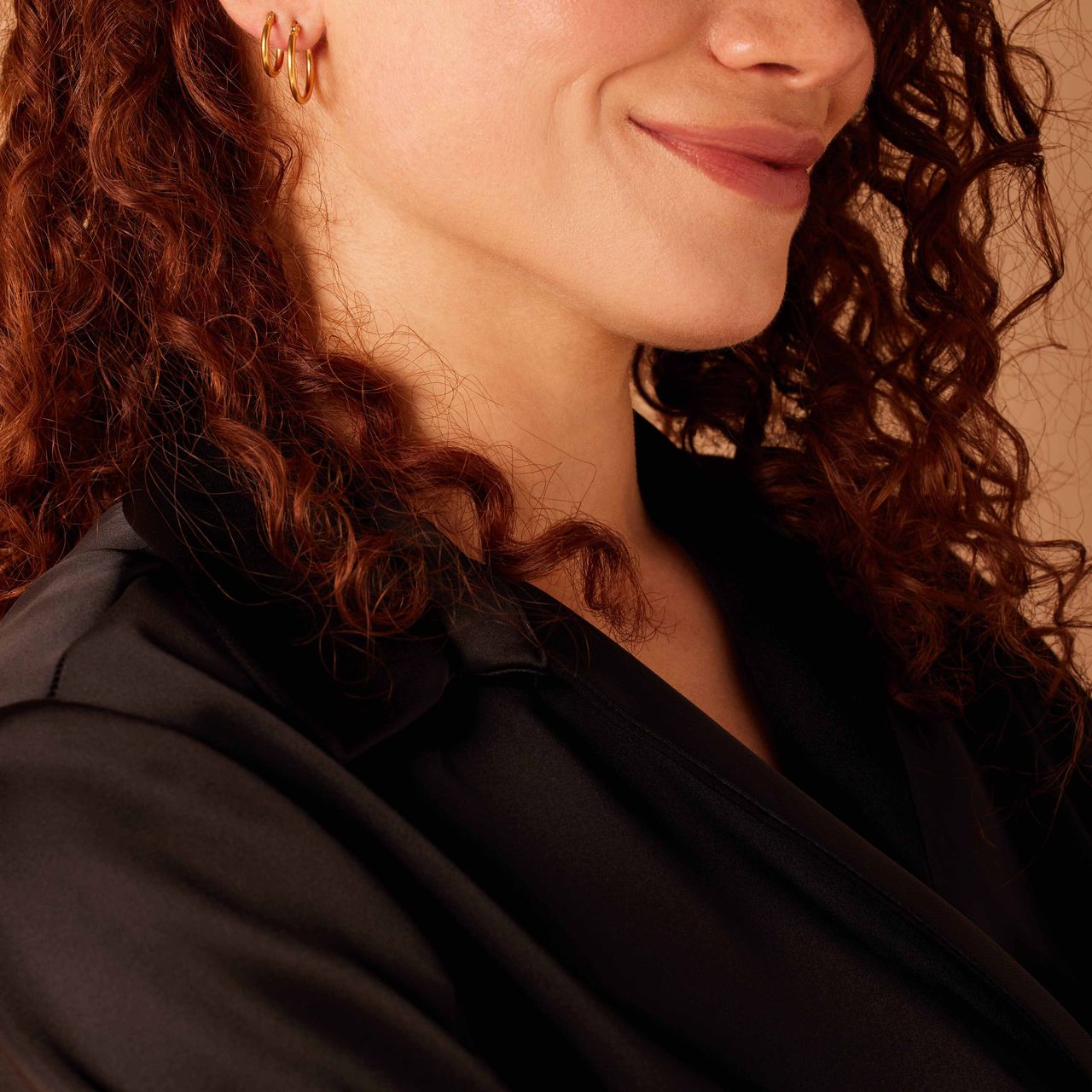 Stainless steel goldplated oorringen voor dames