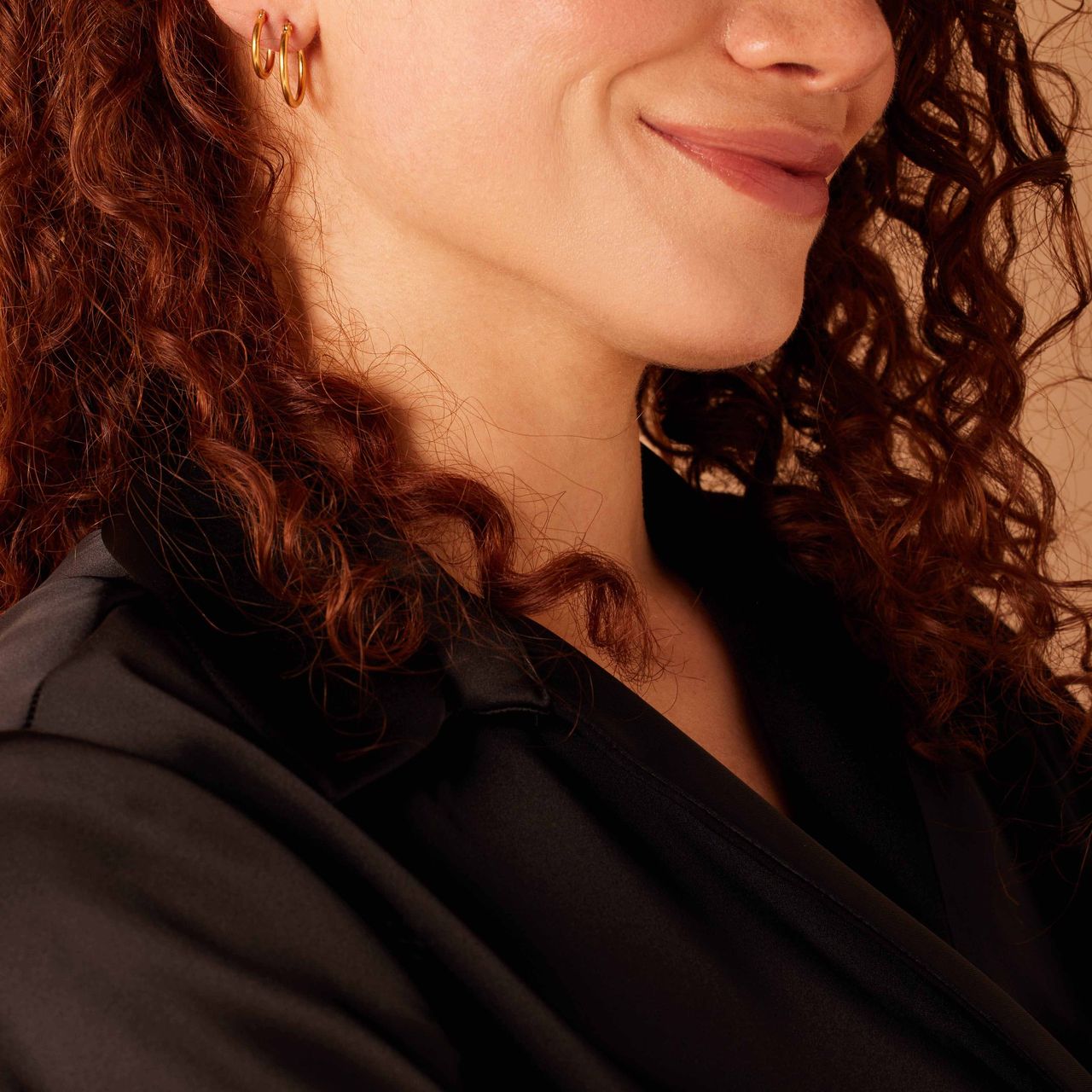 Stainless steel goldplated oorringen 20mm voor dames